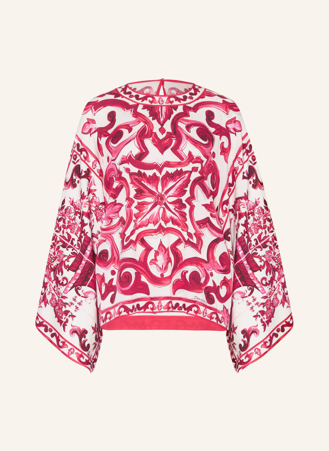Image of Dolce & Gabbana Blusenshirt Aus Seide pink