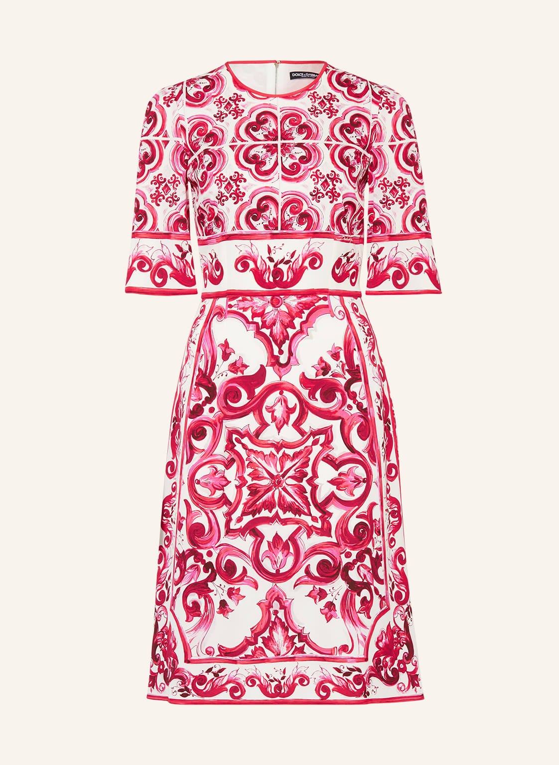 Image of Dolce & Gabbana Seidenkleid pink