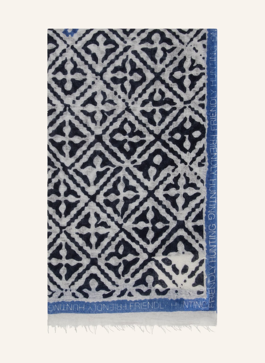 Image of Friendly Hunting Cashmere-Schal Eyes Of Marakech blau