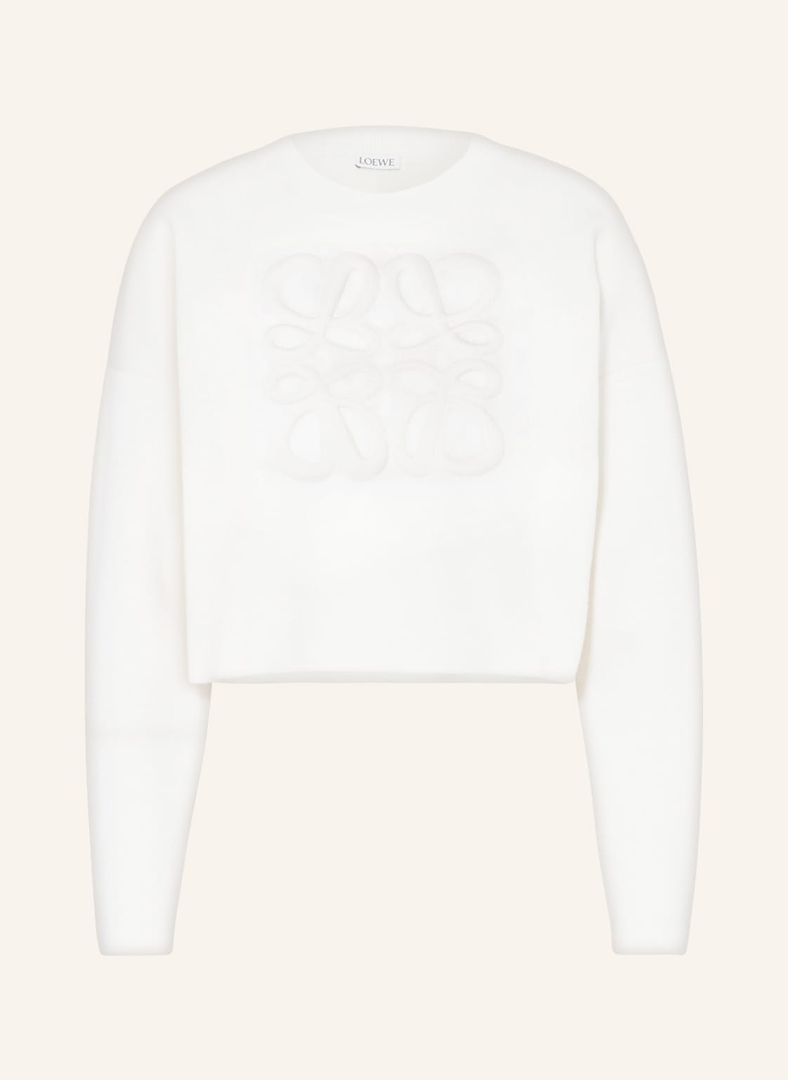 Image of Loewe Pullover Anagram weiss
