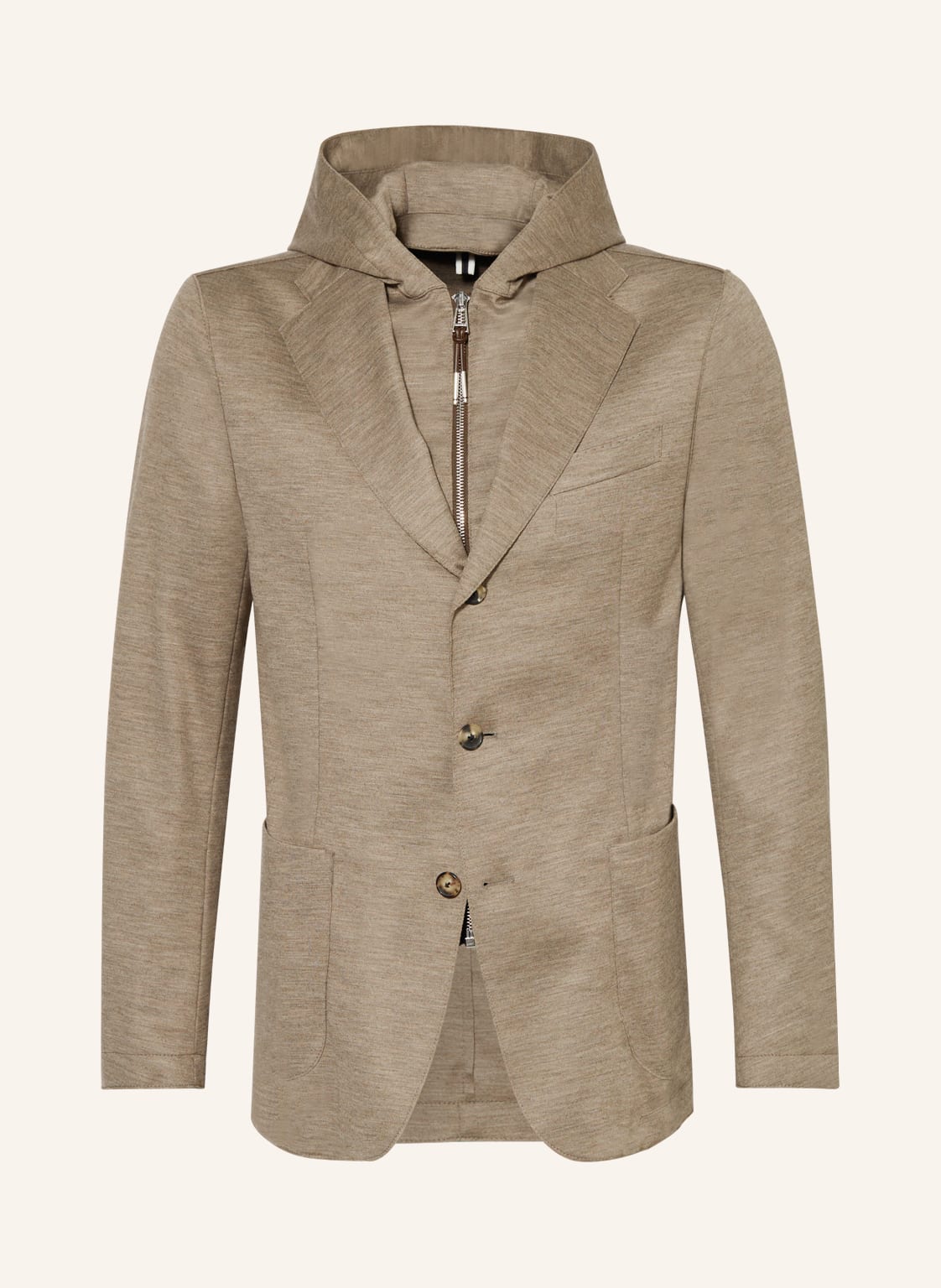 Image of Windsor. Sakko Gilo Extra Slim Fit Mit Herausnehmbarer Blende braun