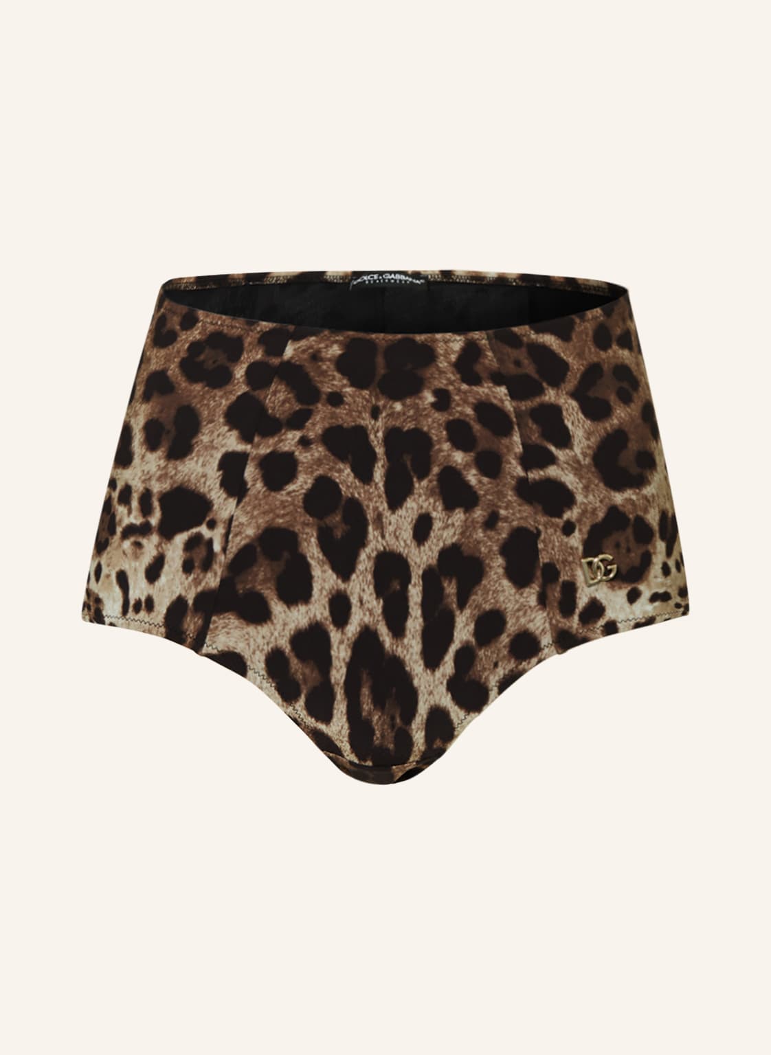 Image of Dolce & Gabbana High-Waist-Bikini-Hose braun
