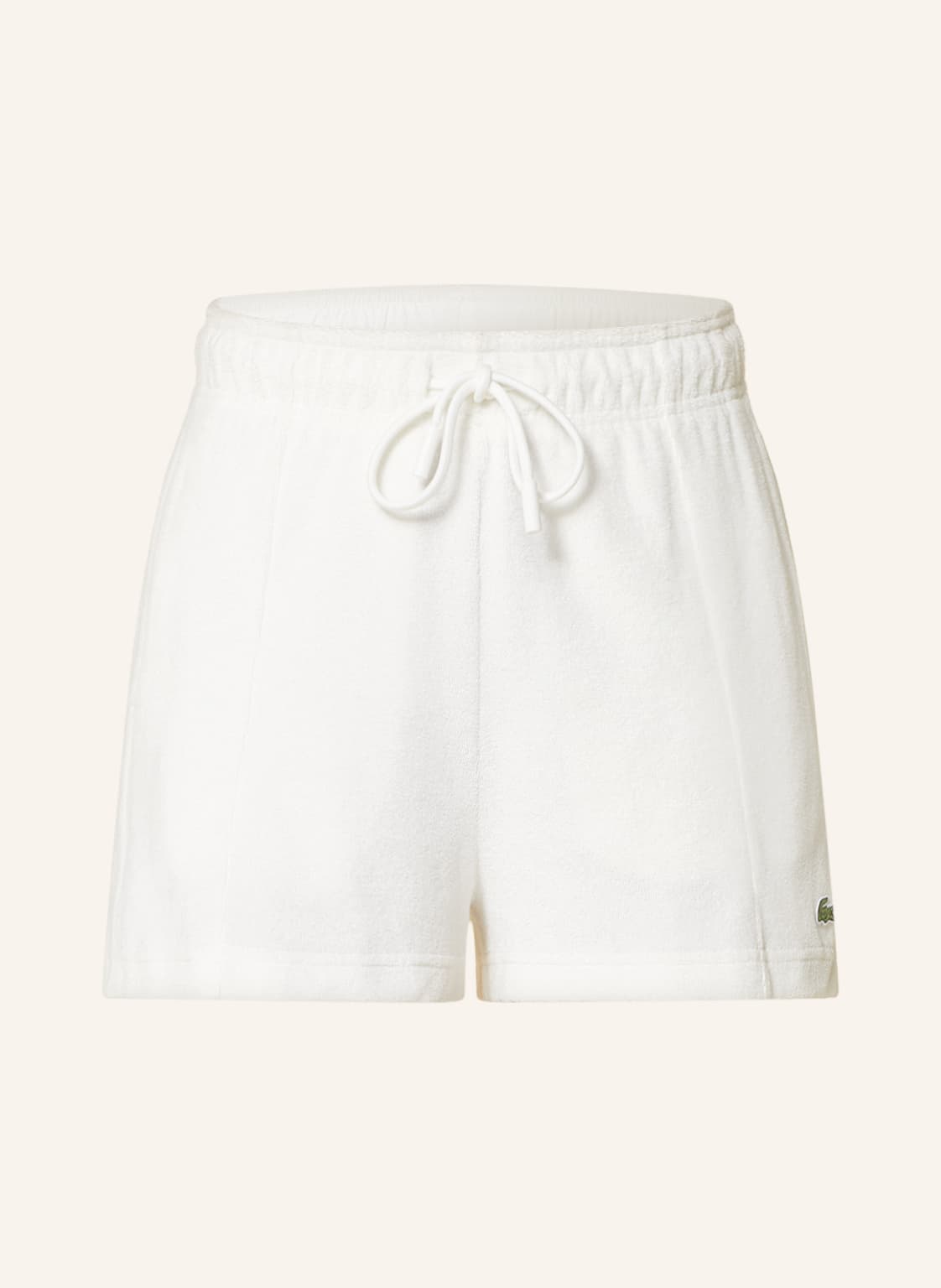 Image of Lacoste Frotteeshorts weiss