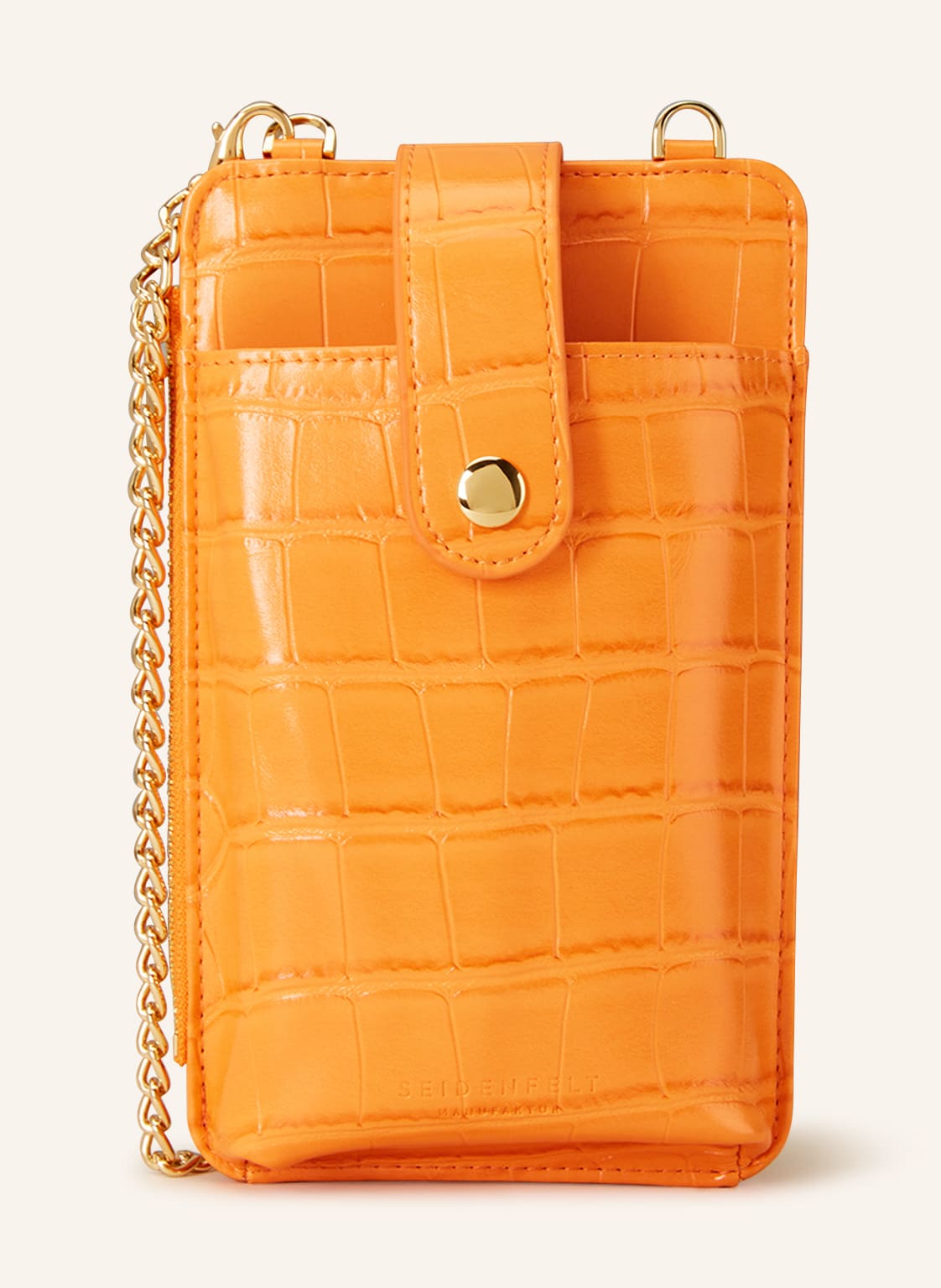 Image of Seidenfelt 2-In-1-Smartphone-Tasche Medja orange