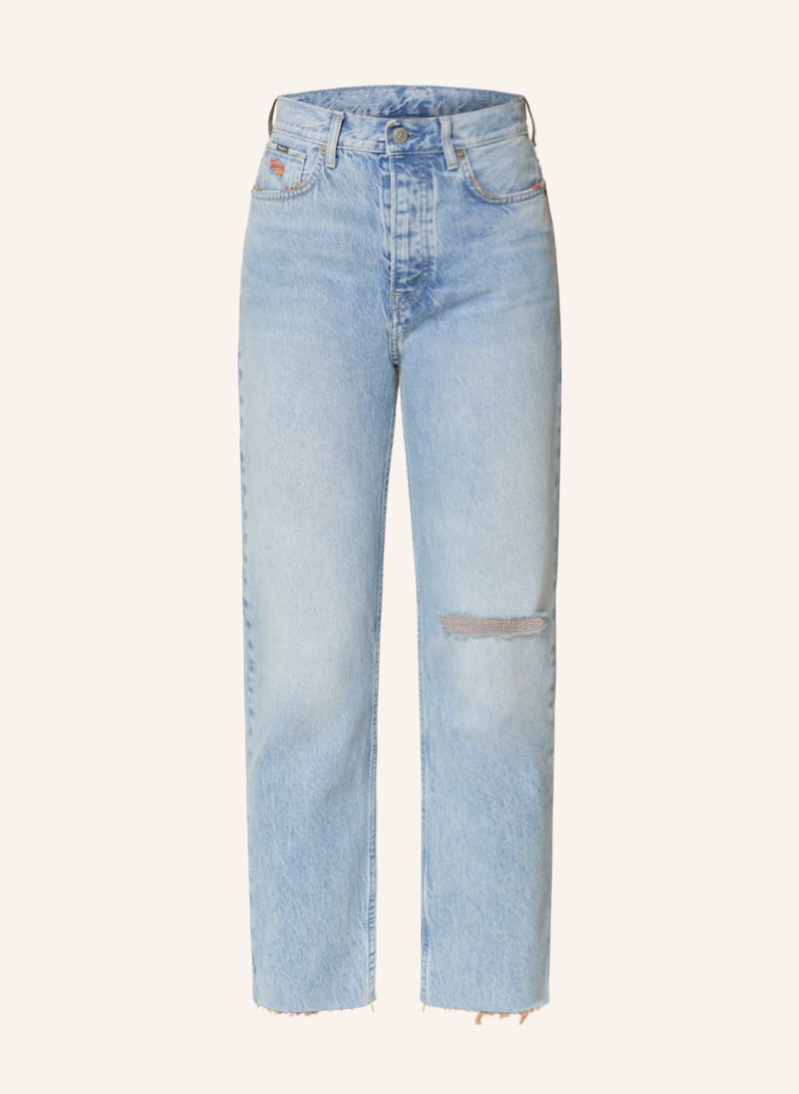 Image of Pepe Jeans Mom Jeans Celyn Rainbow blau