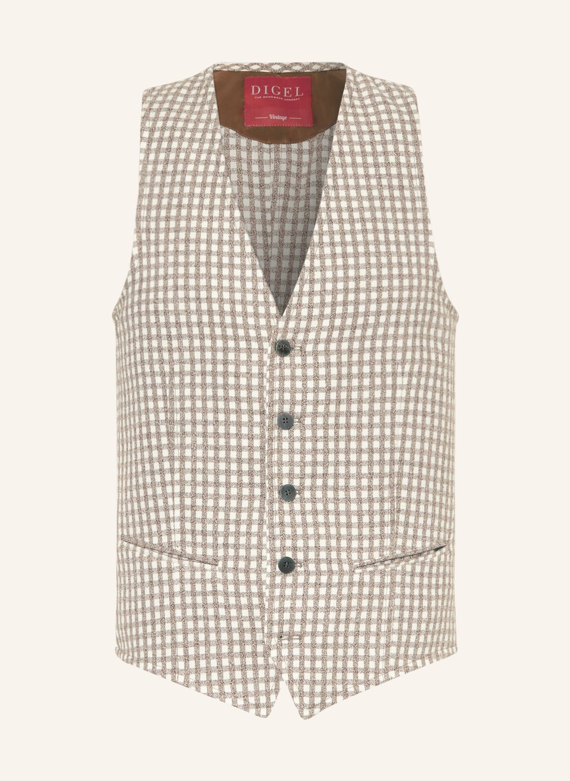 Image of Digel Anzugweste Lucien Slim Fit beige