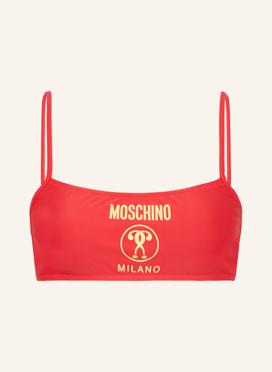 Image of Moschino Bustier-Bikini-Top rot