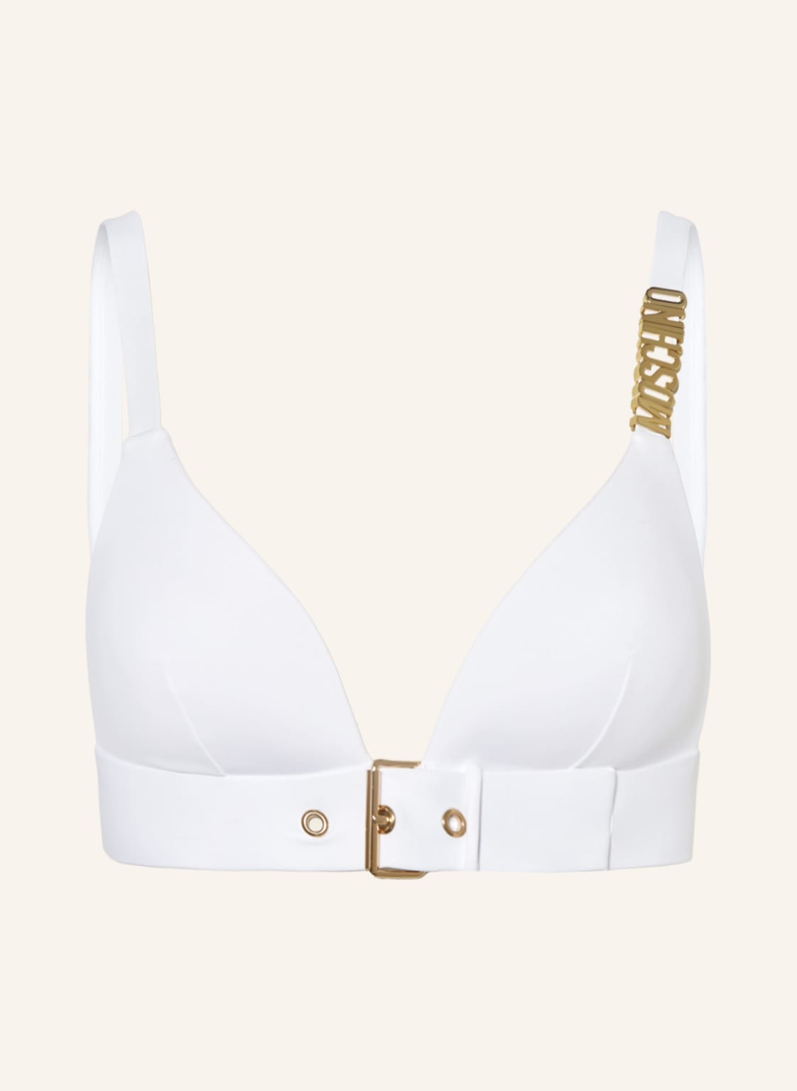 Image of Moschino Triangel-Bikini-Top weiss