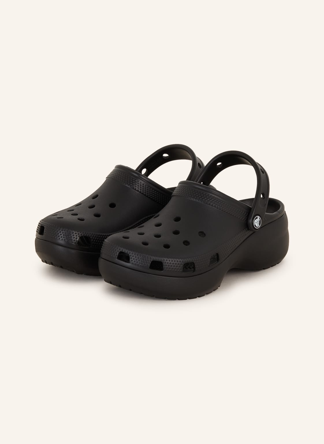 Image of Crocs Plateau-Pantoletten Classic Platform schwarz