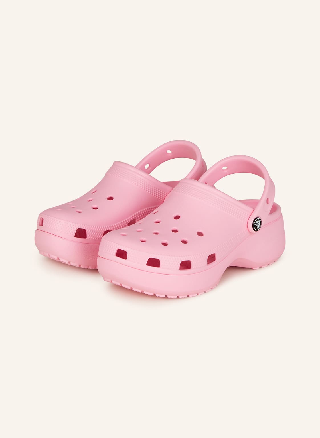 Image of Crocs Plateau-Pantoletten Classic Platform rosa