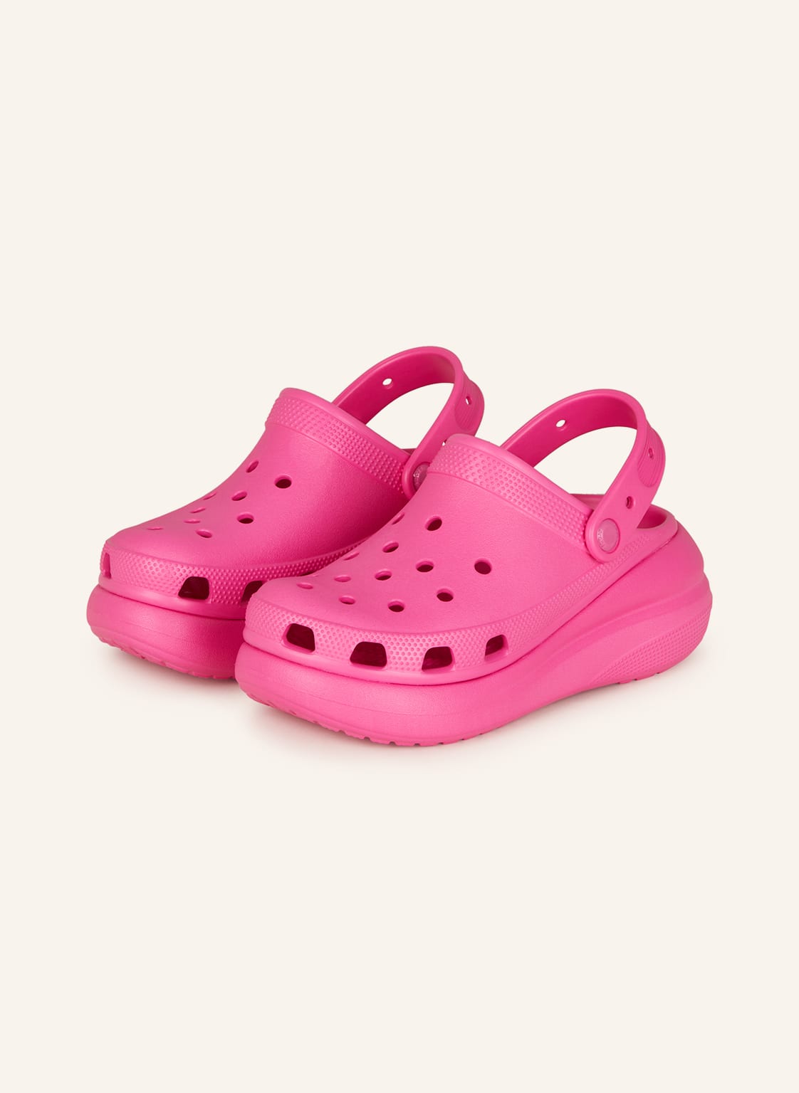 Image of Crocs Plateau-Pantoletten Classic Crush pink