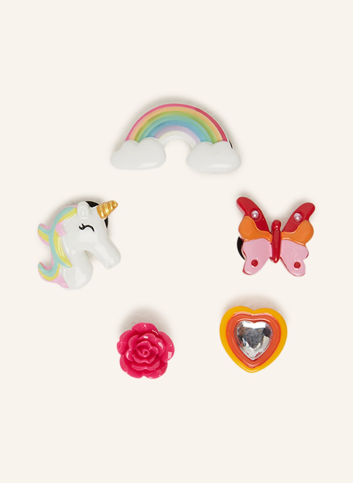 Image of Crocs 5er-Pack Schuh-Charms Plastic Fantastic Whimsical weiss