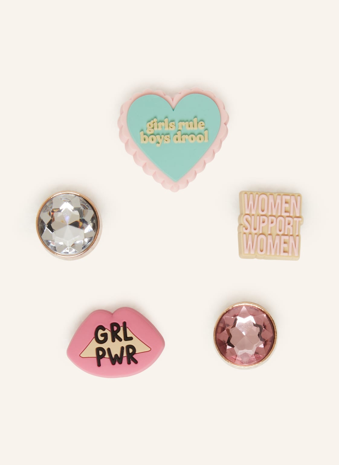 Image of Crocs 5er-Pack Schuh-Charms Celebrate Women rosa