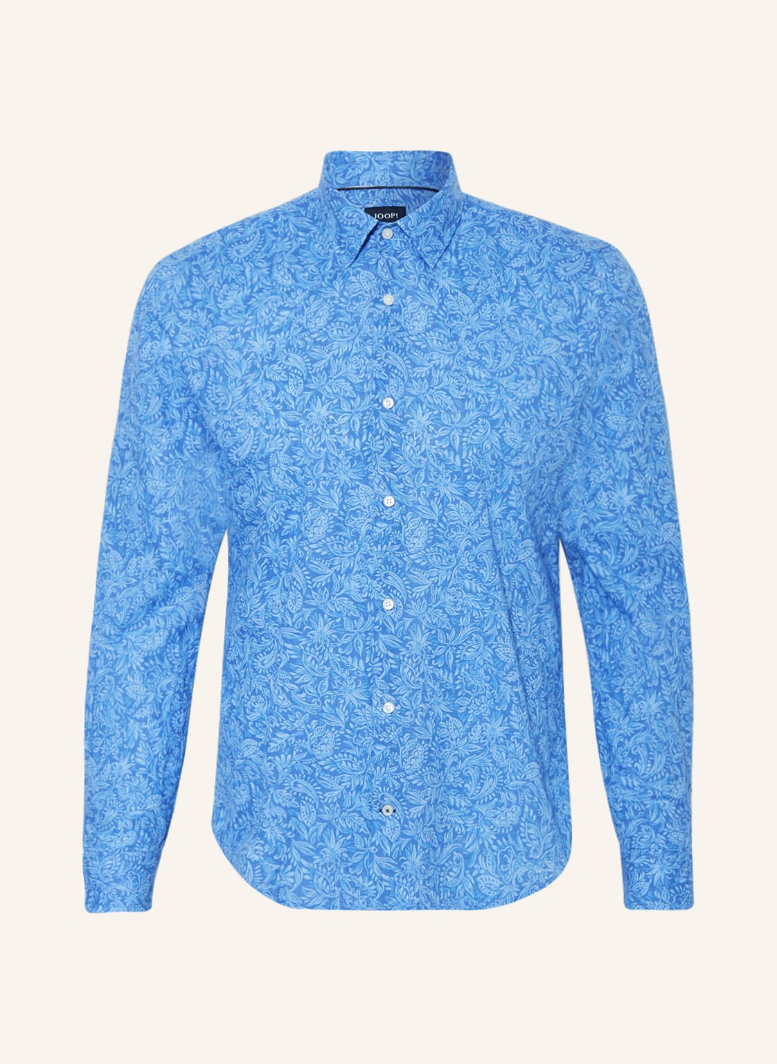 Image of Joop! Hemd Pit Slim Fit Mit Leinen blau