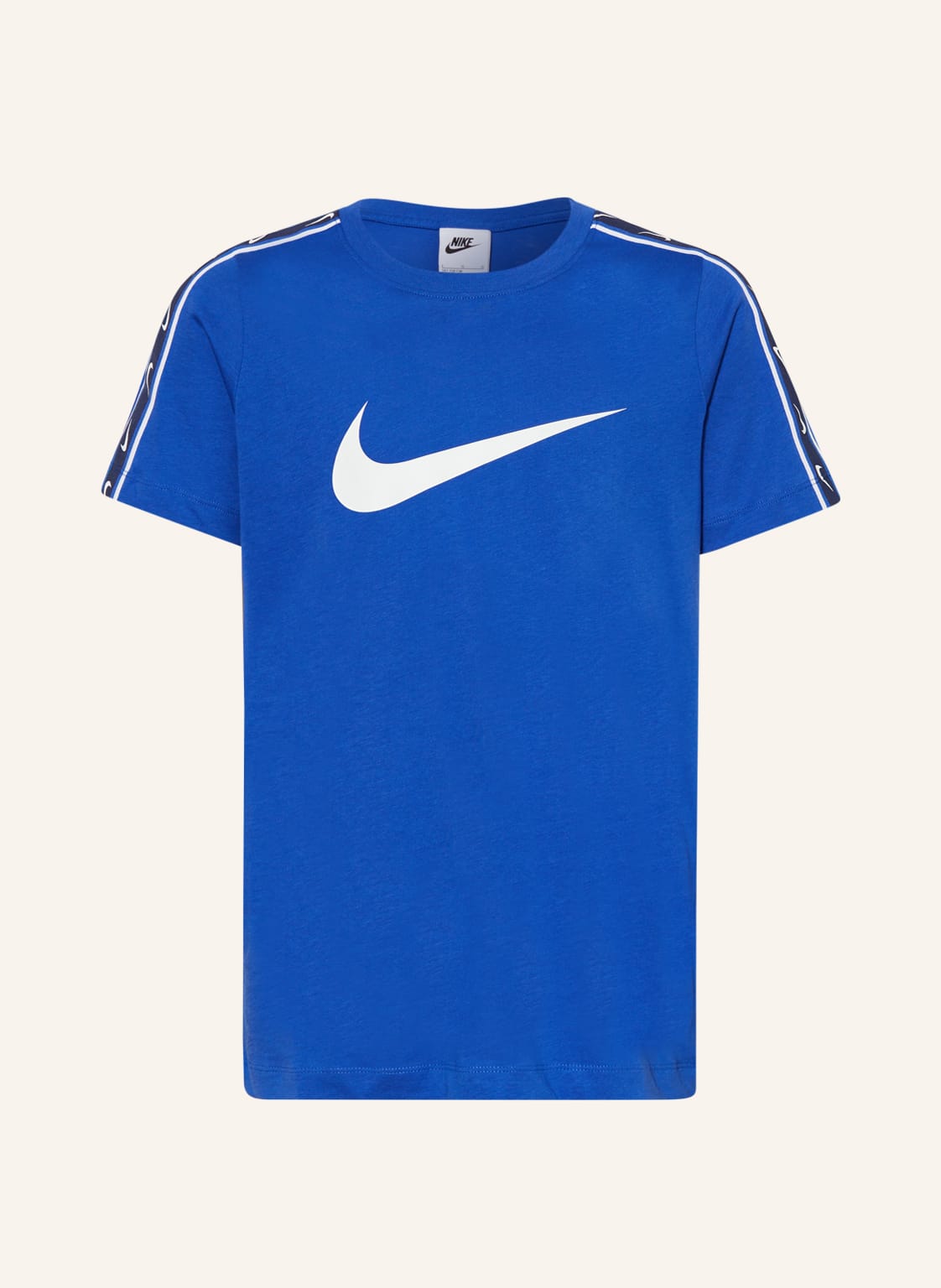 Image of Nike T-Shirt Mit Galonstreifen blau