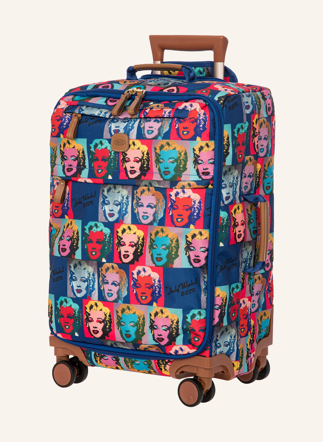 Image of Bric's Trolley Carry On Andy Warhol blau