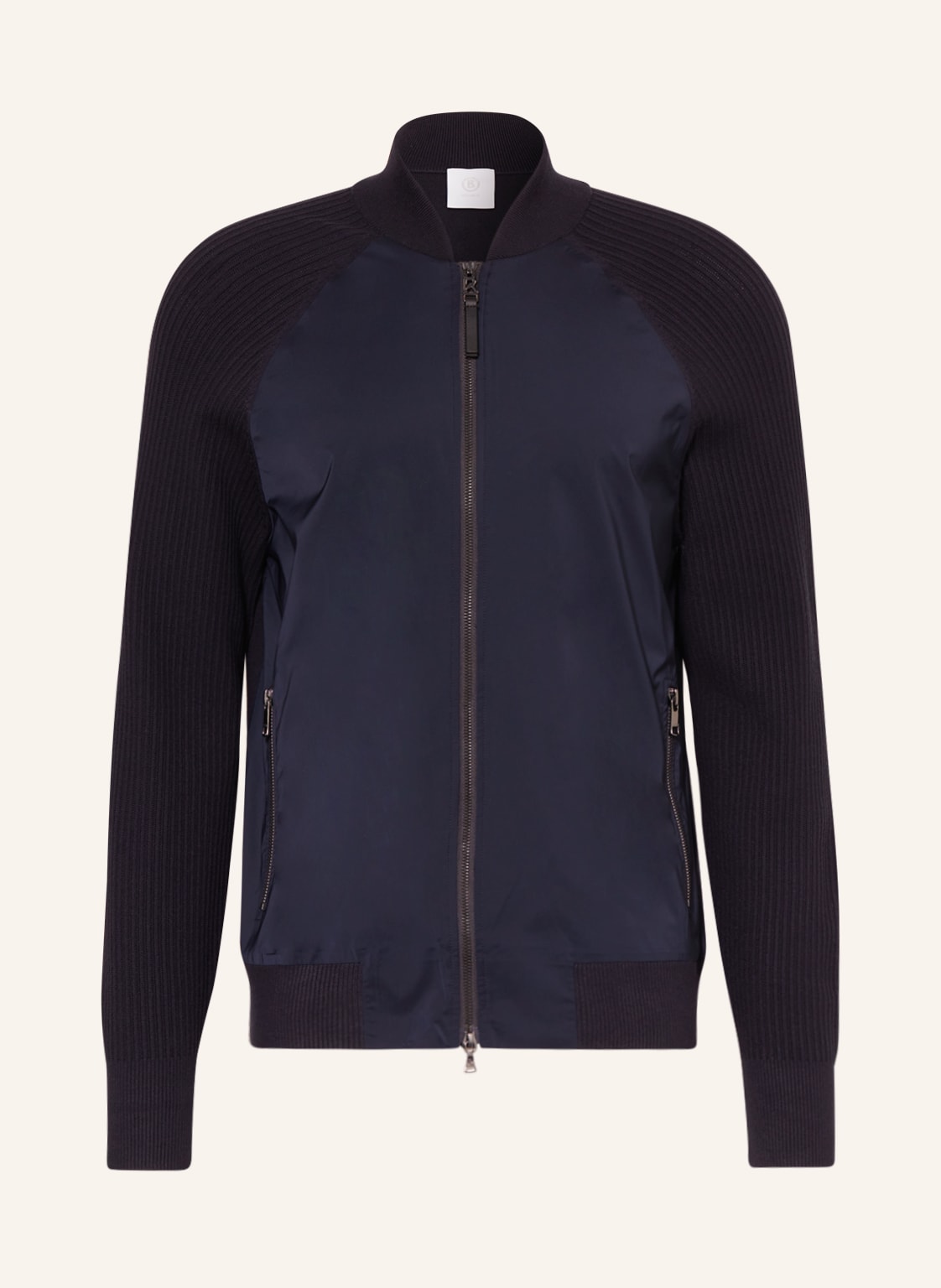 Image of Bogner Strickjacke Marcel Im Materialmix blau