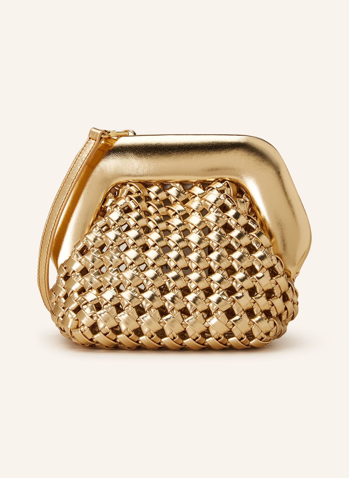 Image of Themoirè Clutch Gea Knots gold