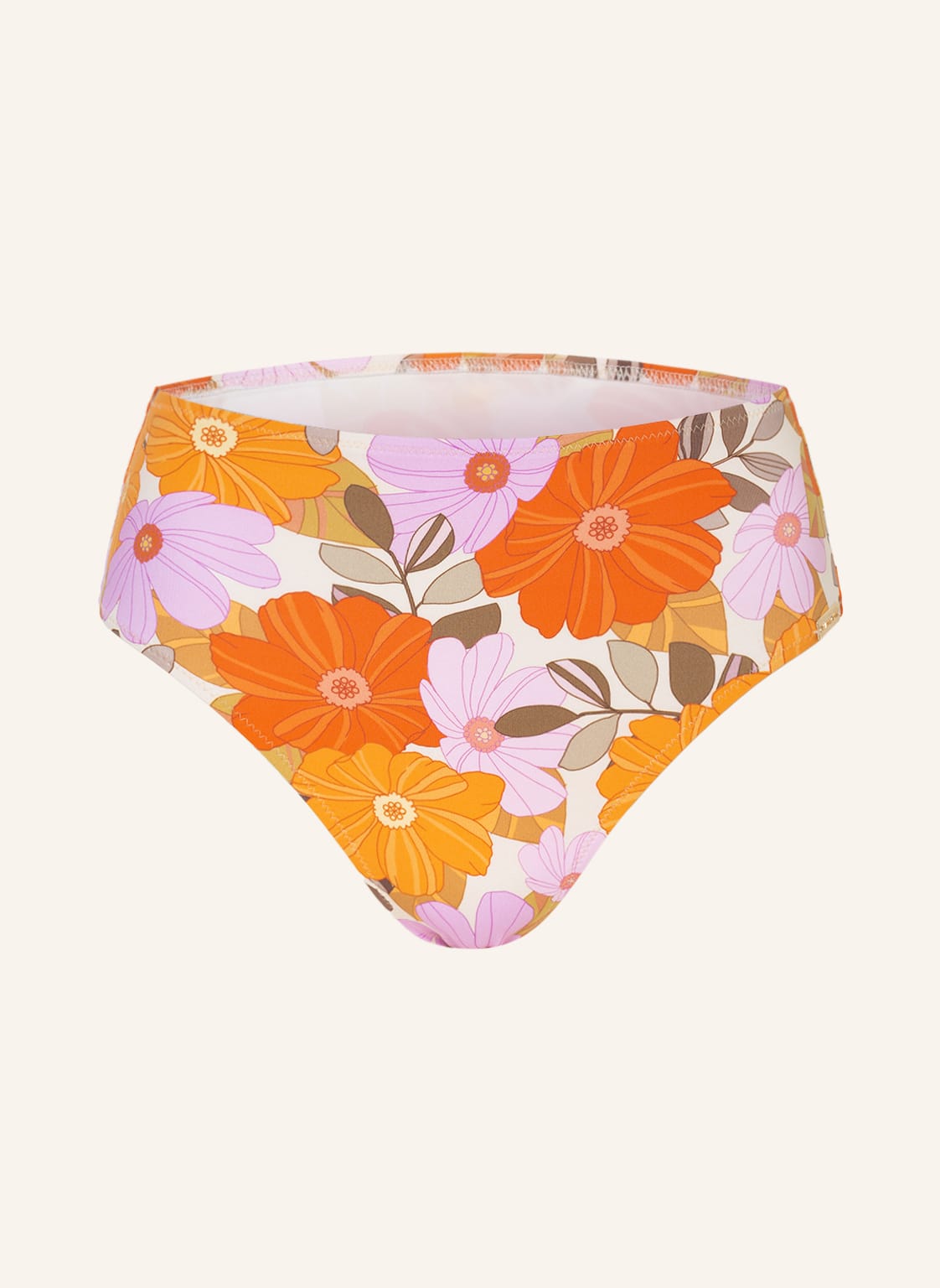 Image of Watercult High-Waist-Bikini-Hose New Hippie orange