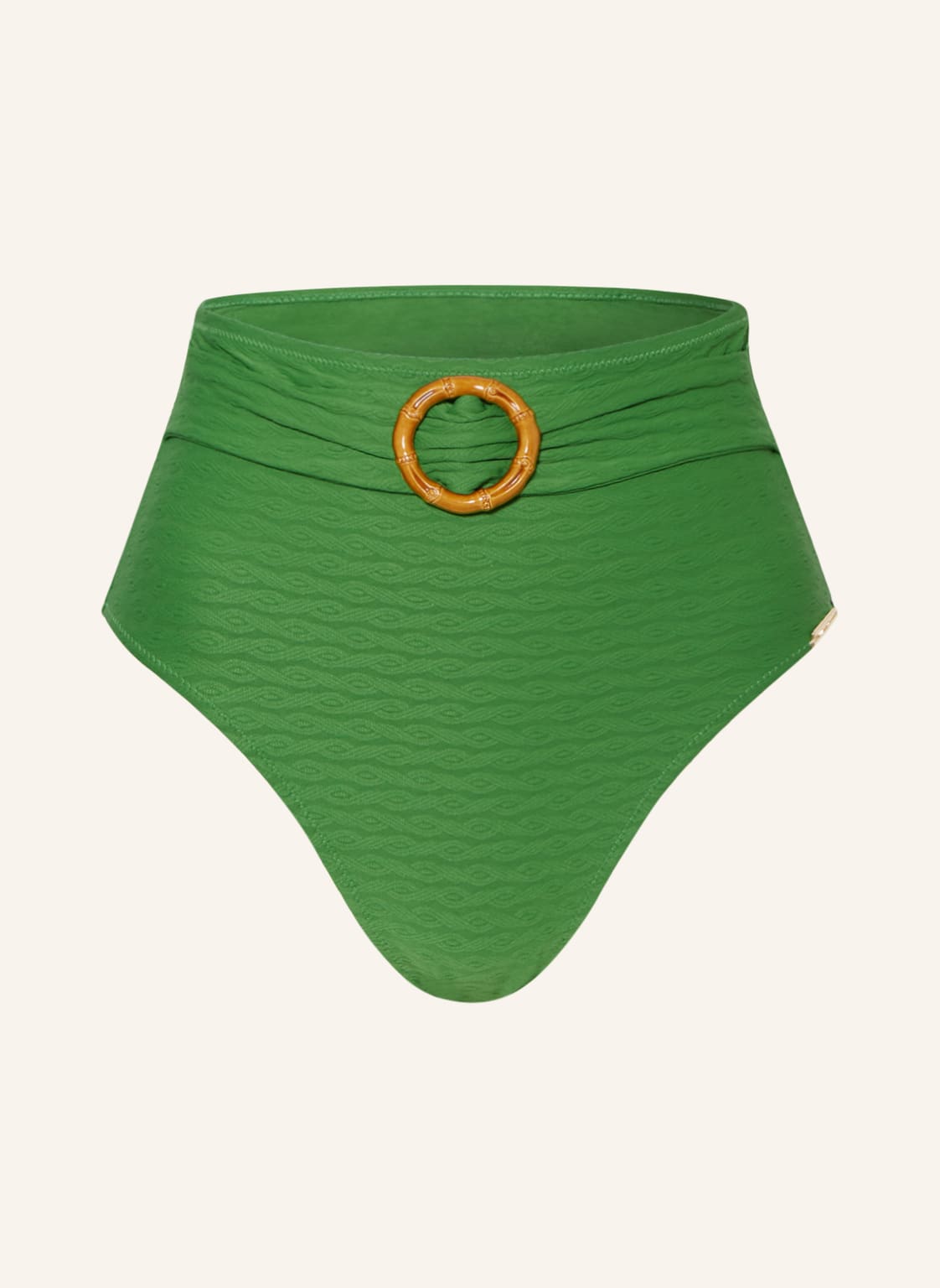 Image of Watercult High-Waist-Bikini-Hose Bamboo Solids gruen