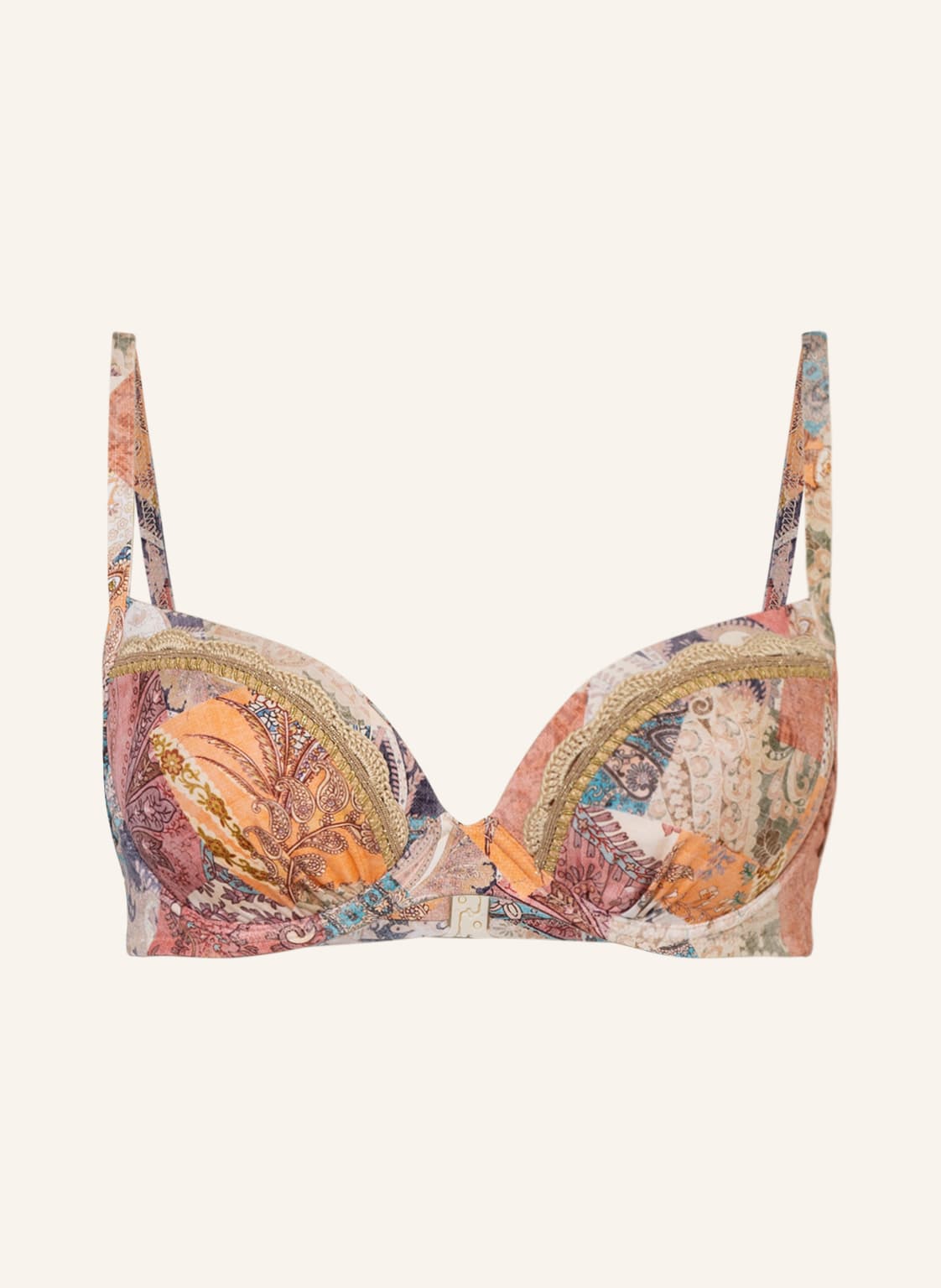 Image of Watercult Bügel-Bikini-Top Paisley Savage beige