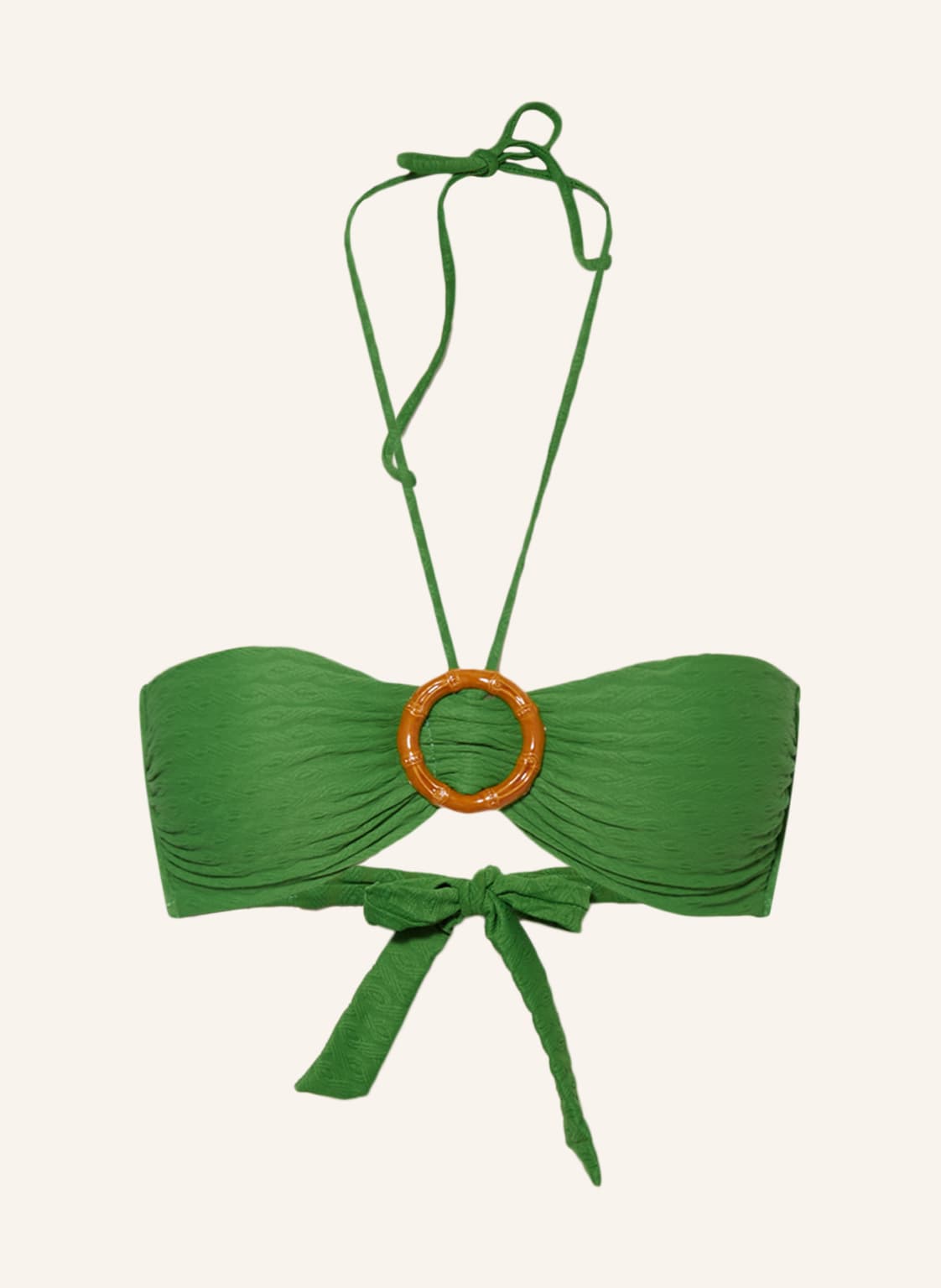 Image of Watercult Bandeau-Bikini-Top Bamboo Solids gruen