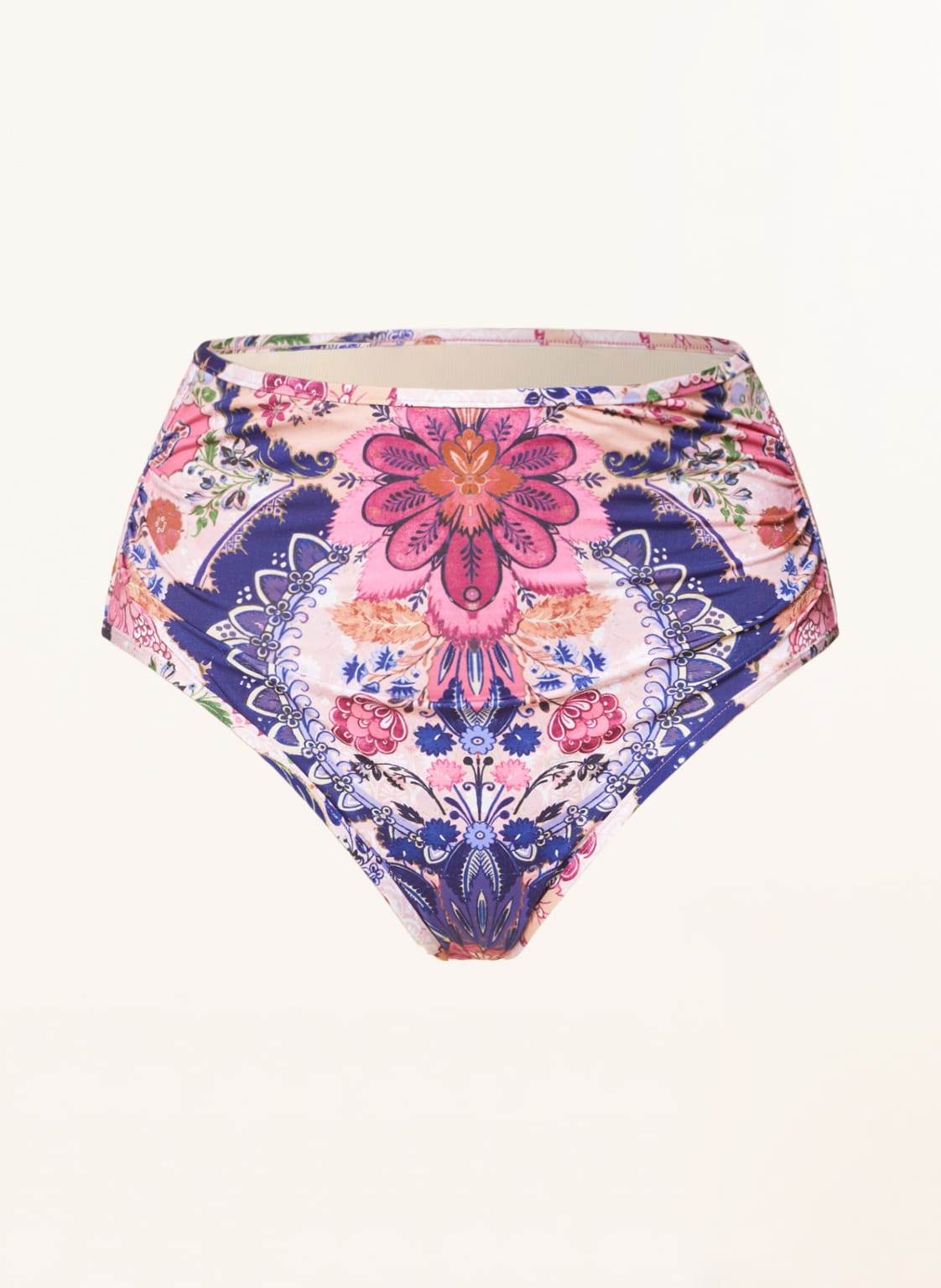 Image of Zimmermann High-Waist-Bikini-Hose Lau Ruched rosa