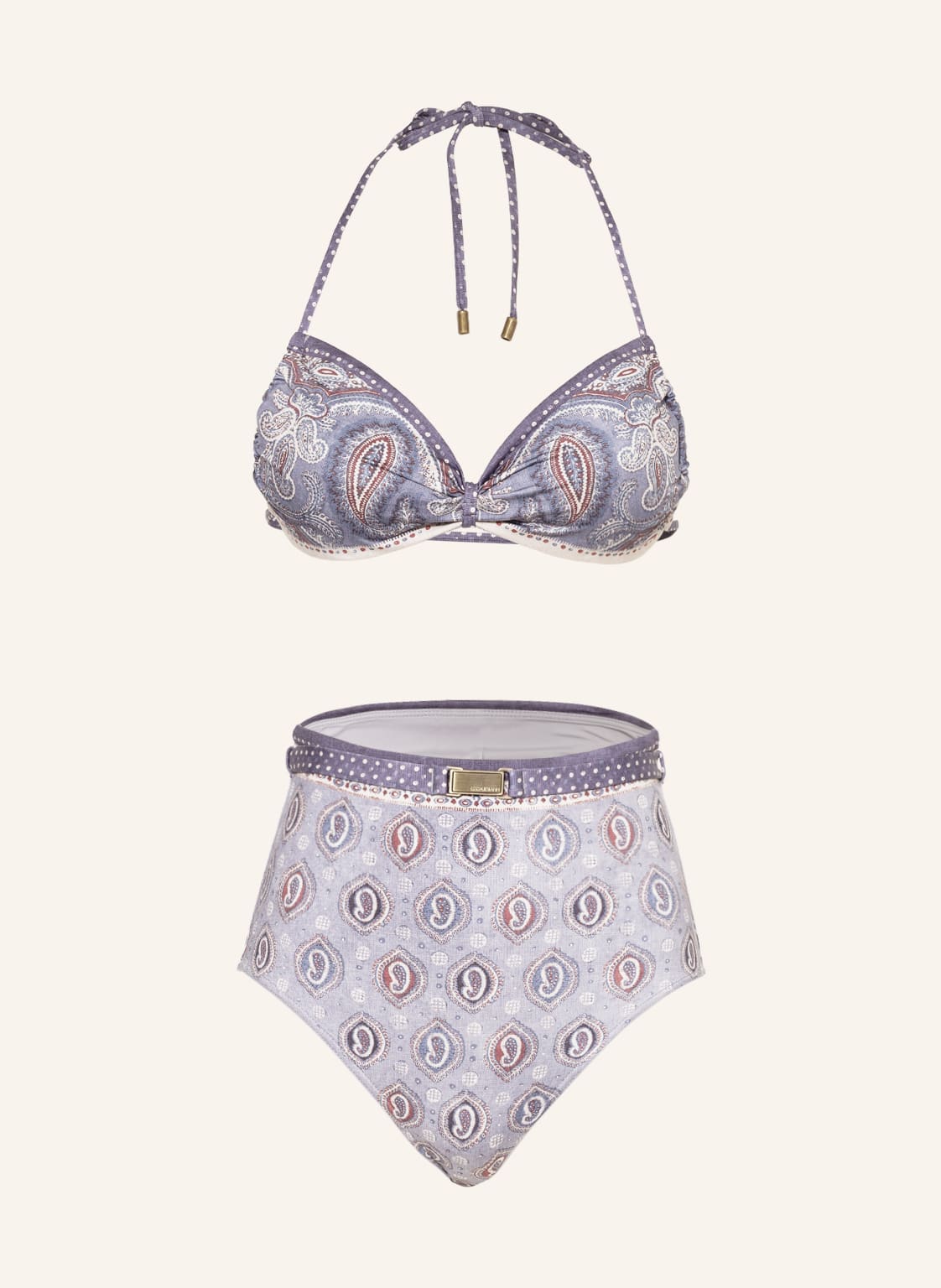 Image of Zimmermann Neckholder-Bikini Vit blau
