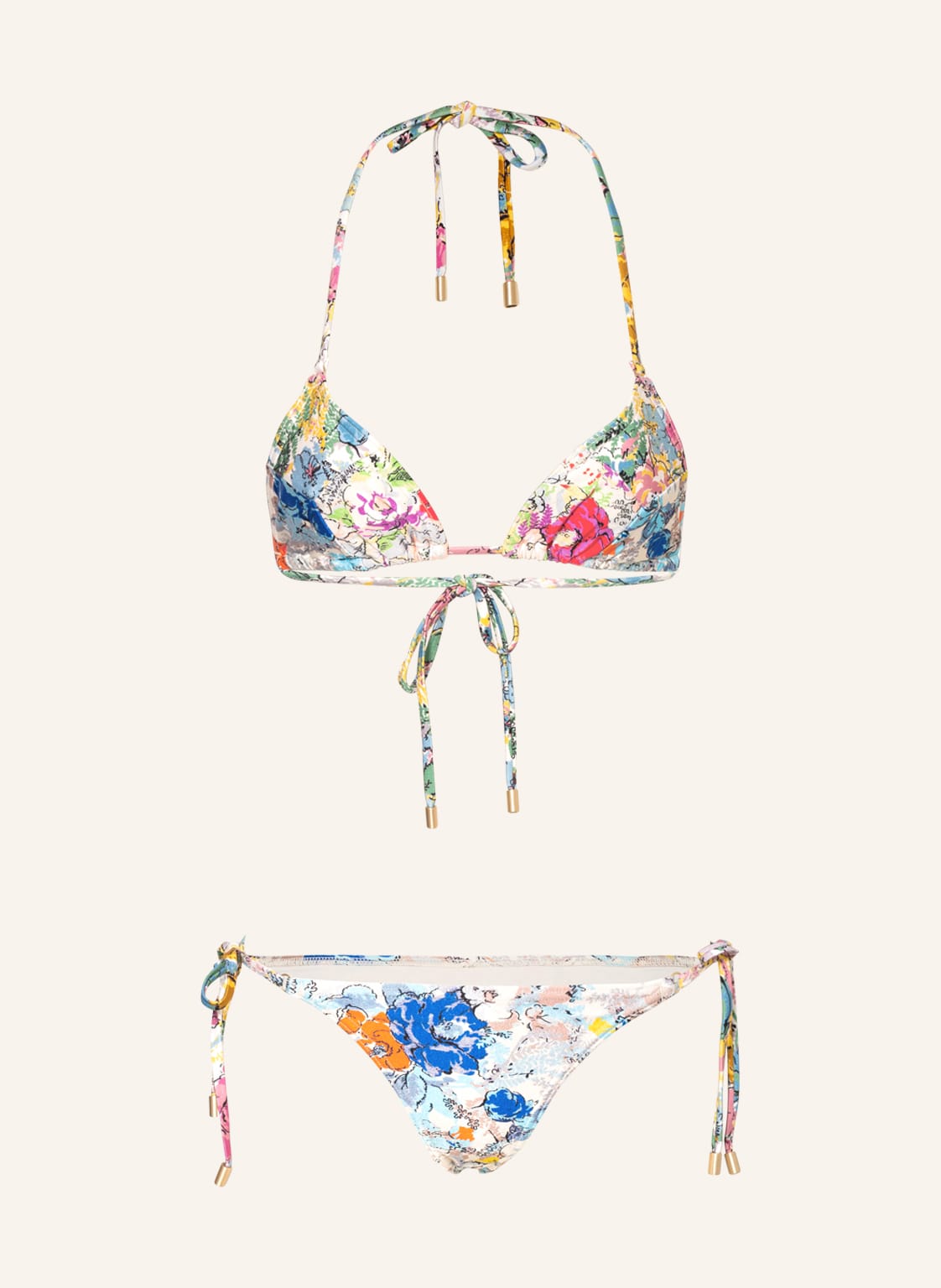 Image of Zimmermann Triangel-Bikini Clo Spliced rot