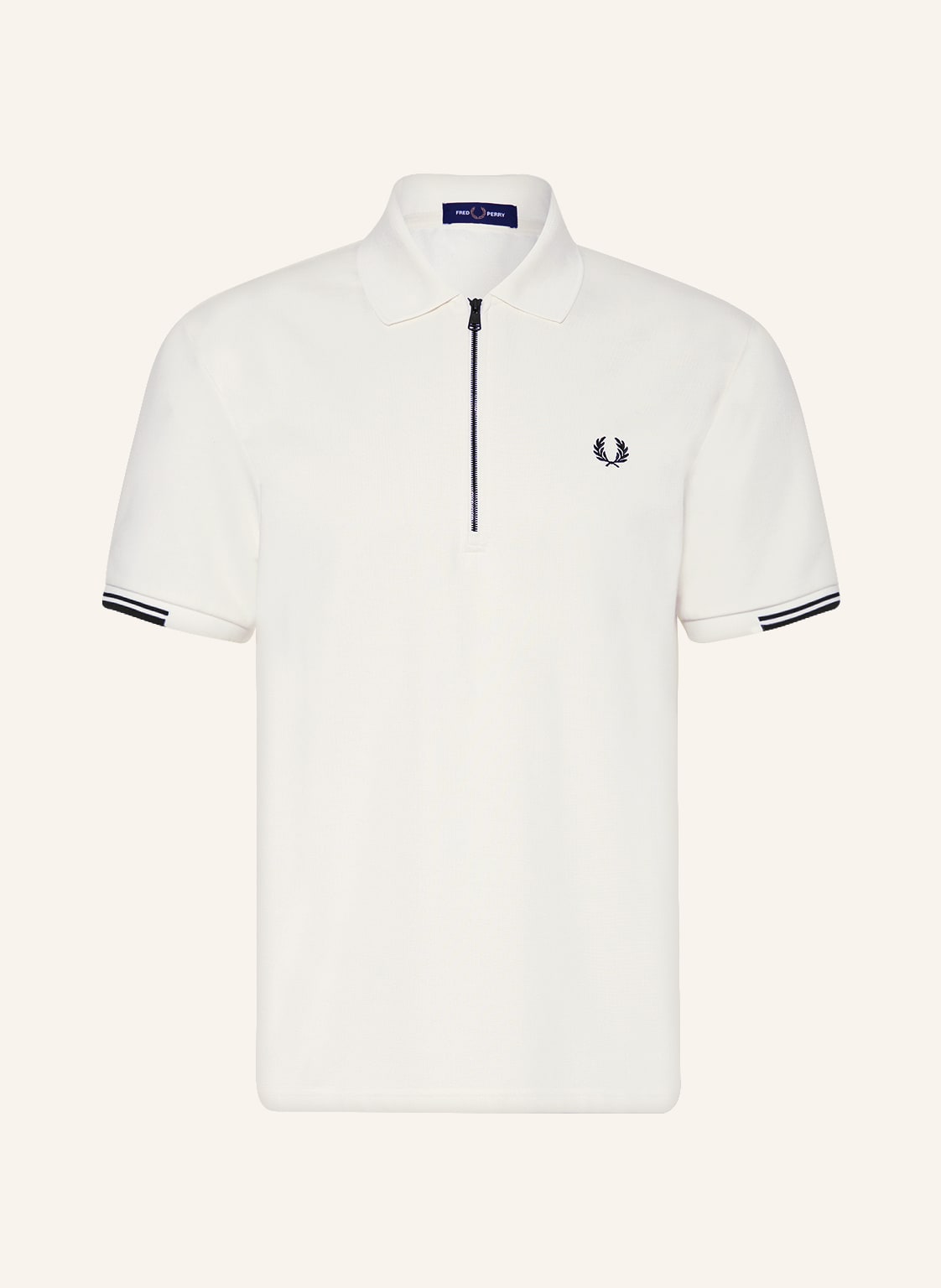 Image of Fred Perry Jersey-Poloshirt weiss