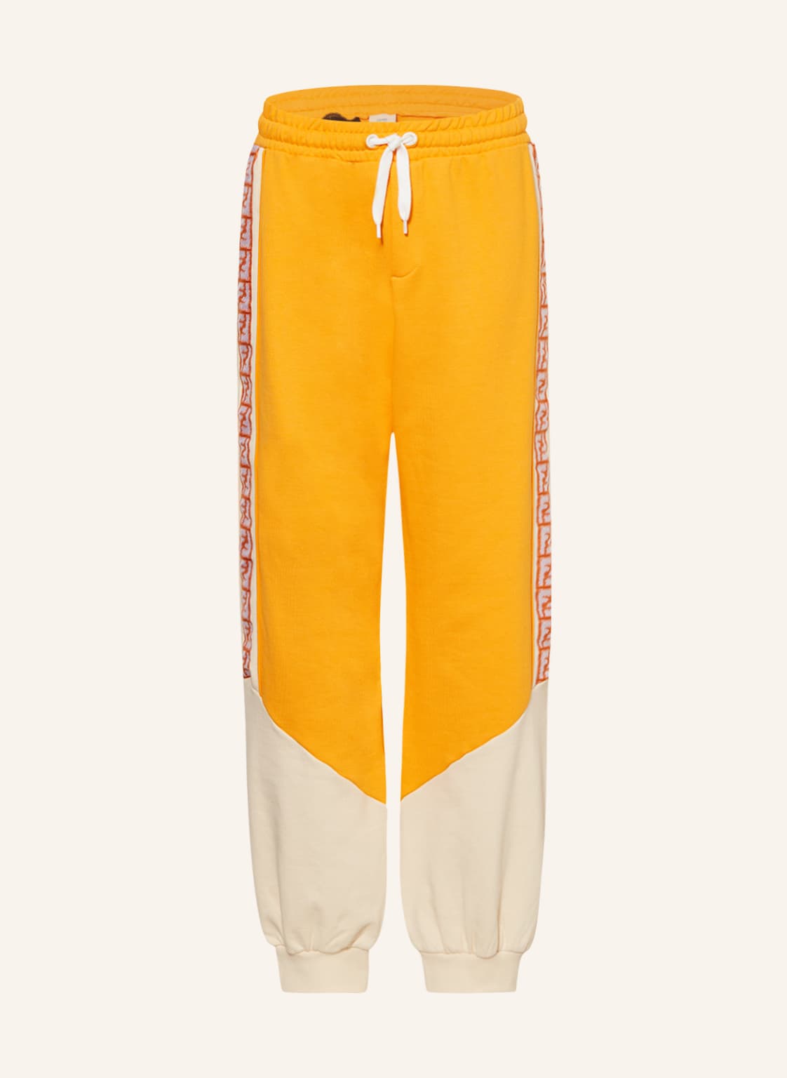 Image of Fendi Sweatpants Mit Galonstreifen orange