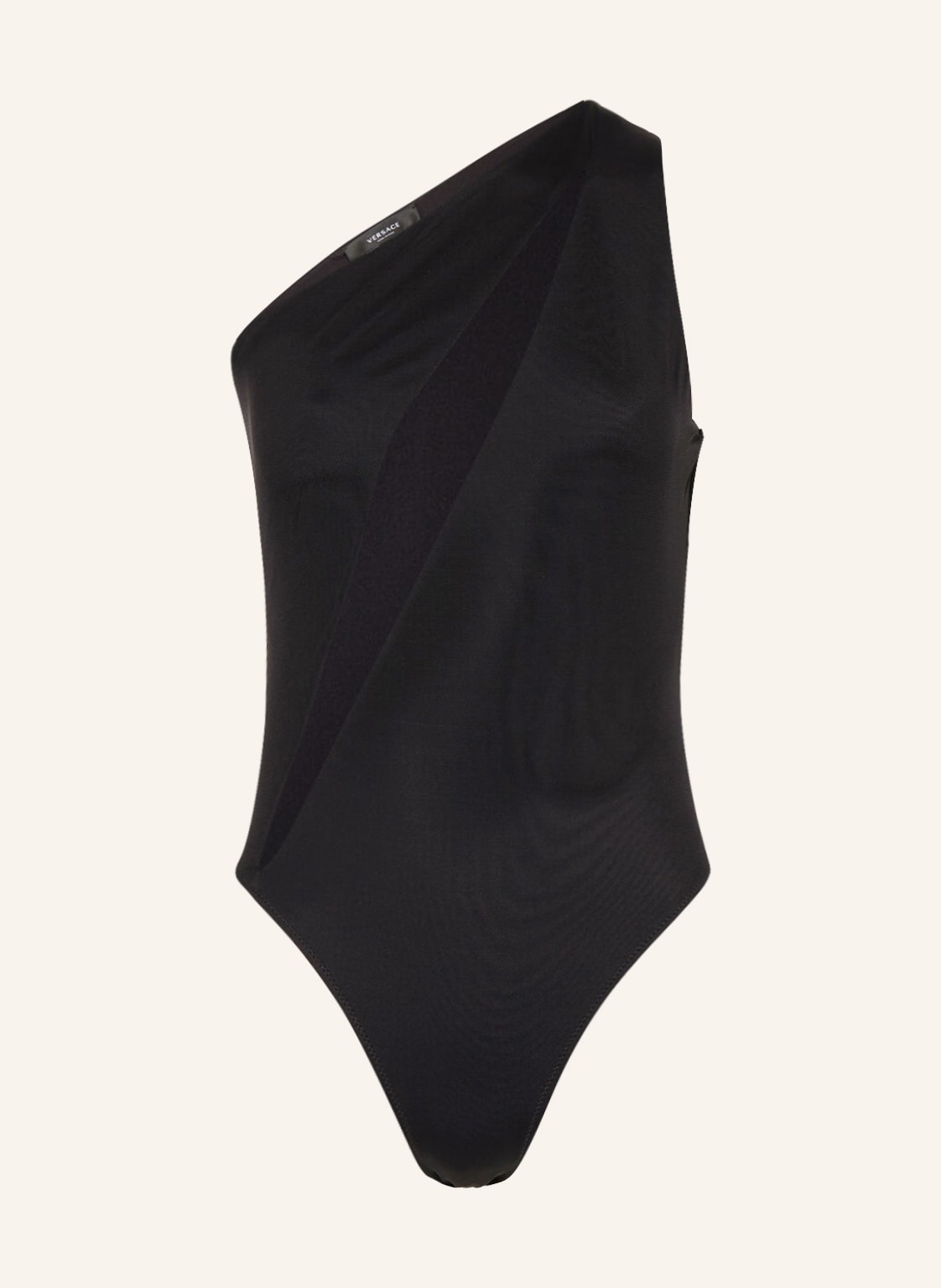 Image of Versace One-Shoulder-Badeanzug schwarz