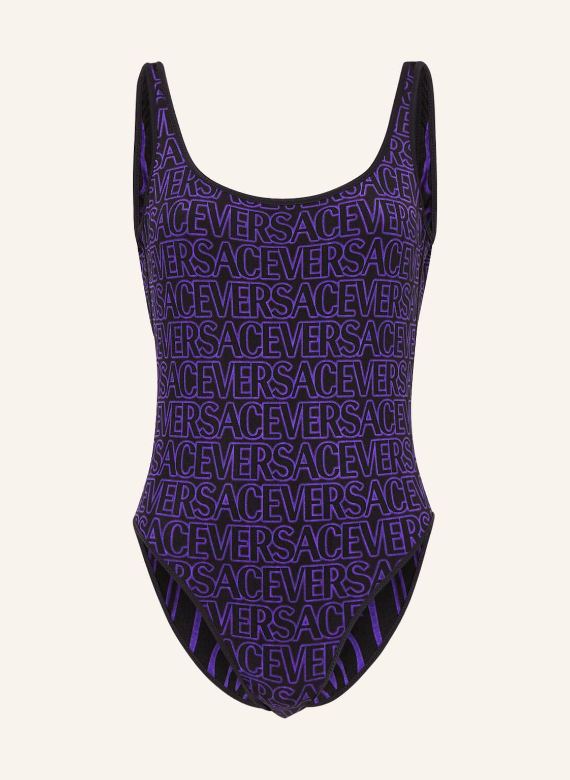Image of Versace Badeanzug Zum Wenden violett