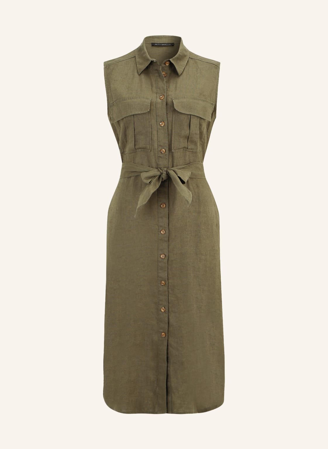 Image of Betty Barclay Hemdblusenkleid Aus Leinen gruen