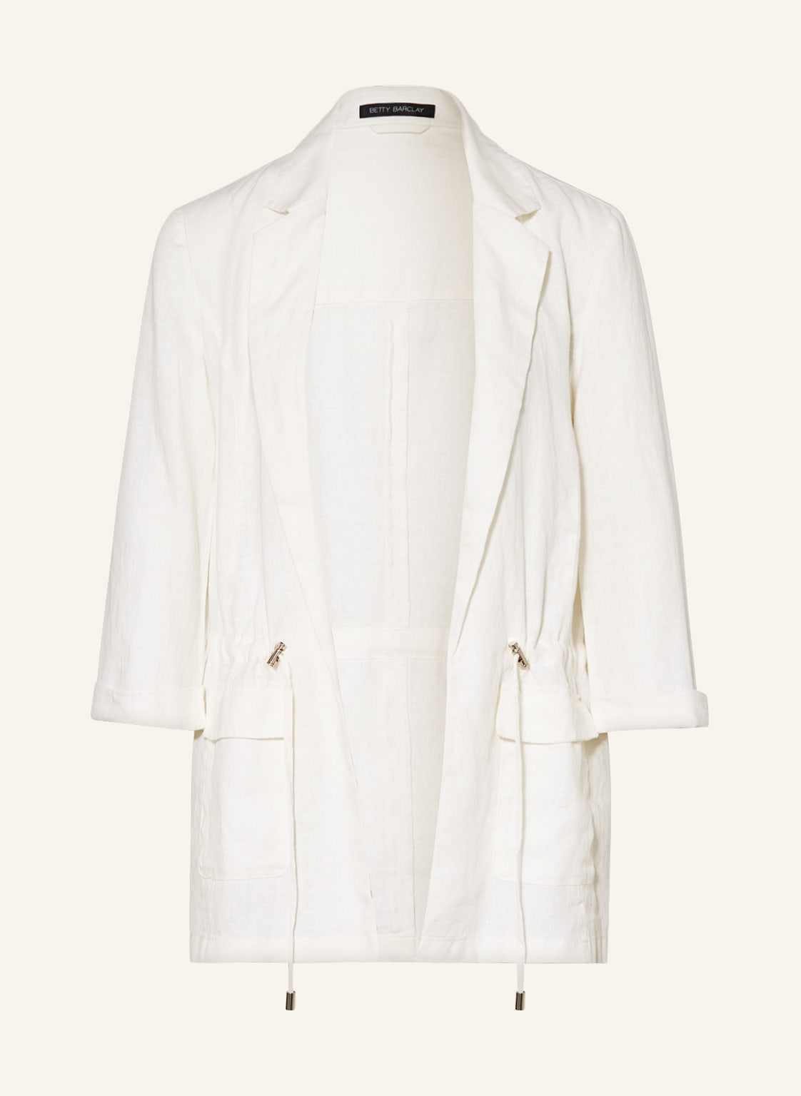 Image of Betty Barclay Leinenblazer Mit 3/4-Arm weiss
