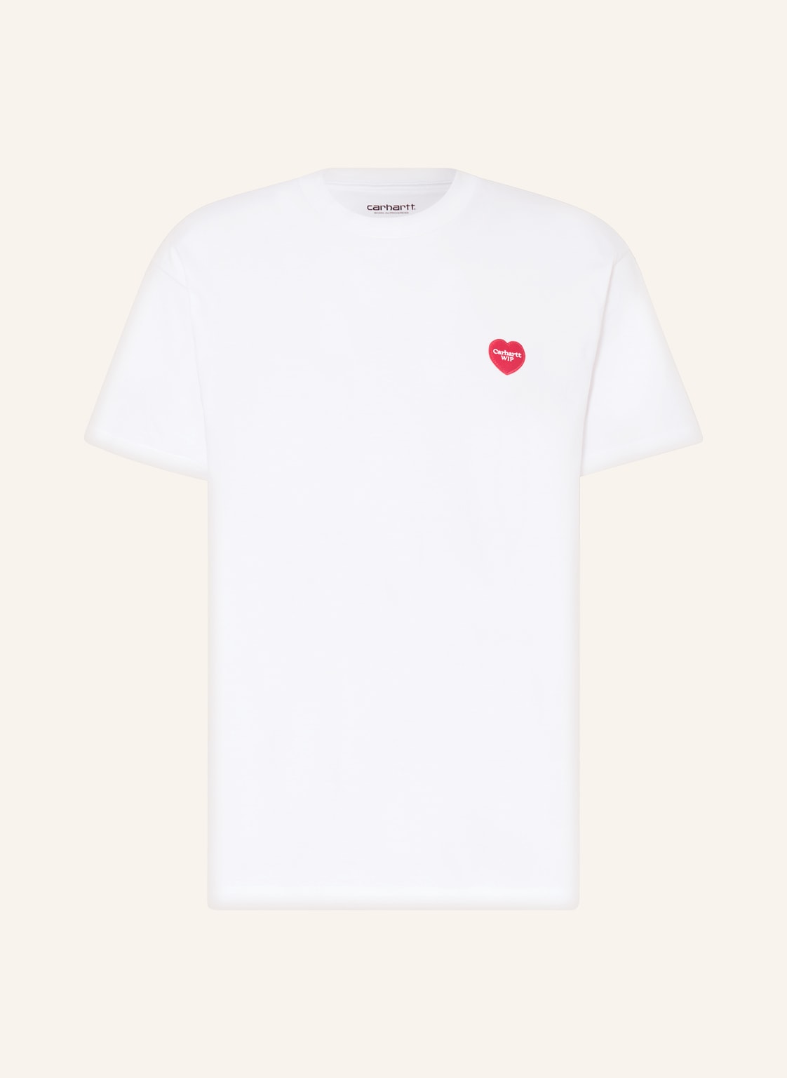 Image of Carhartt Wip T-Shirt Double Heart weiss