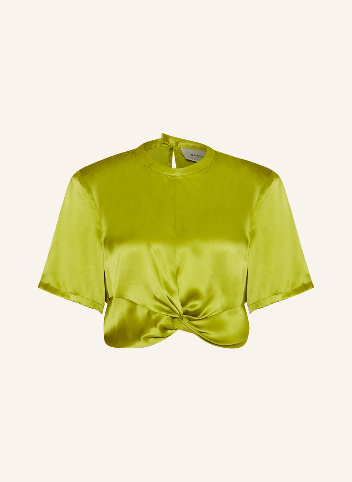 Image of Gestuz Blusenshirt Silvalagz Aus Seide gruen