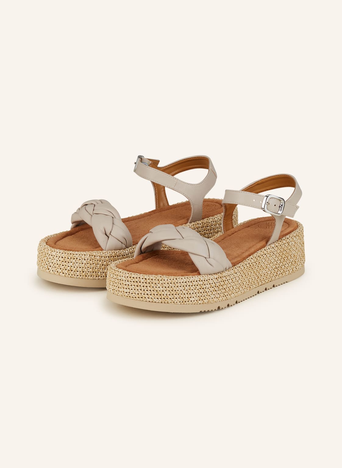 Image of Unisa Plateau-Sandalen Carese beige