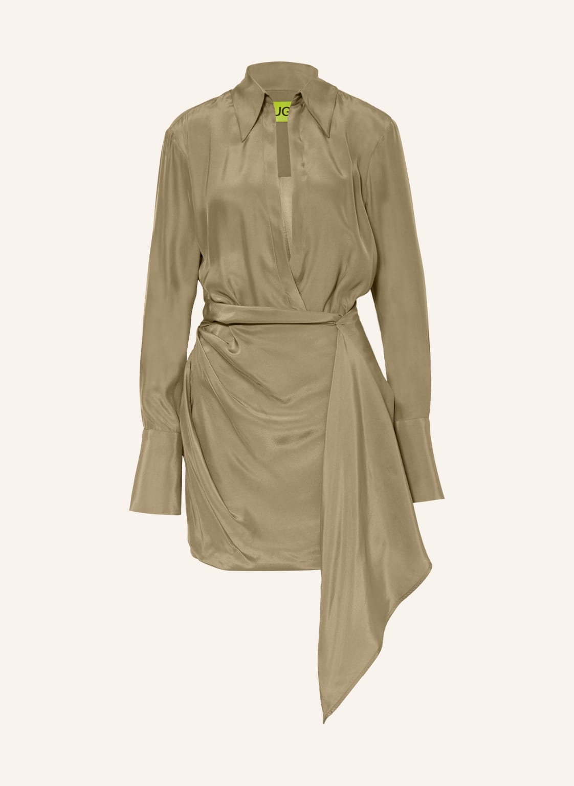 Image of gauge81 Seidenkleid Gravia gruen