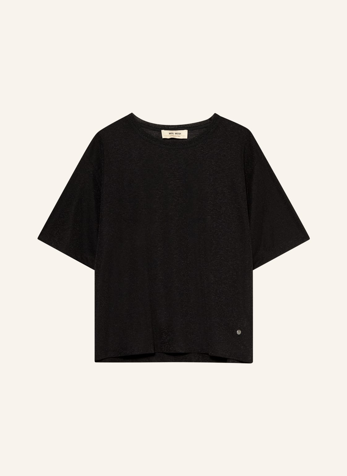 Image of Mos Mosh Strickshirt Kit Mit Glitzergarn schwarz