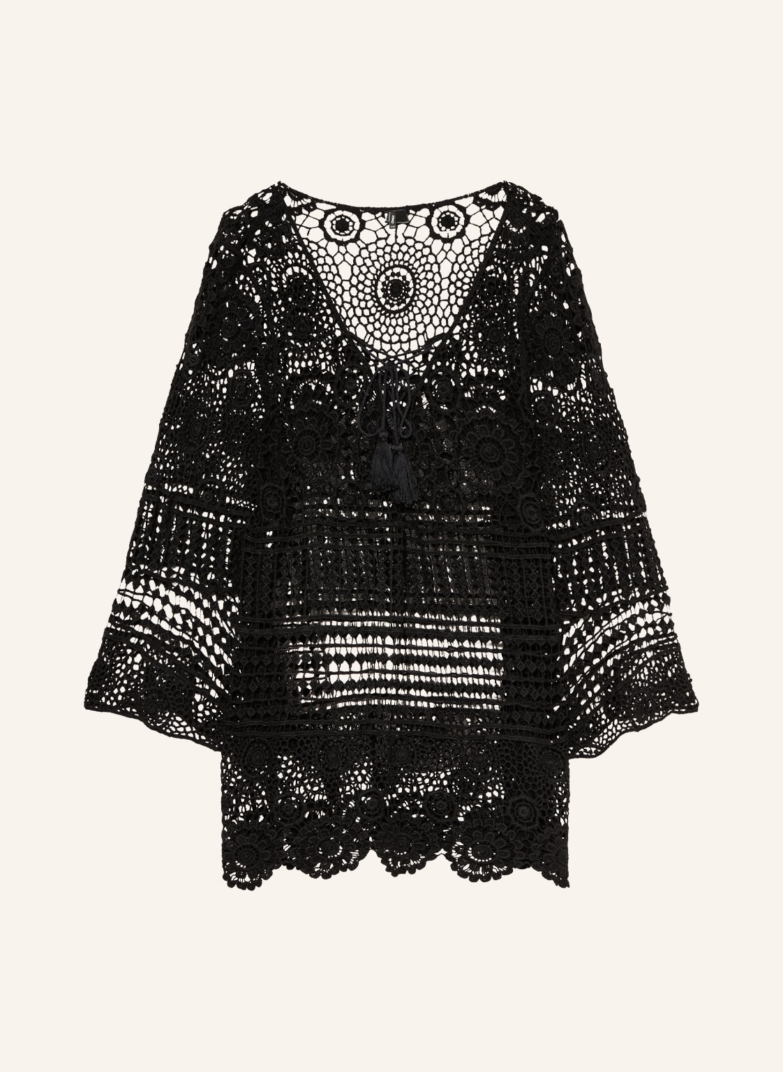 Image of Only Strandkleid Aus Häkelspitze schwarz