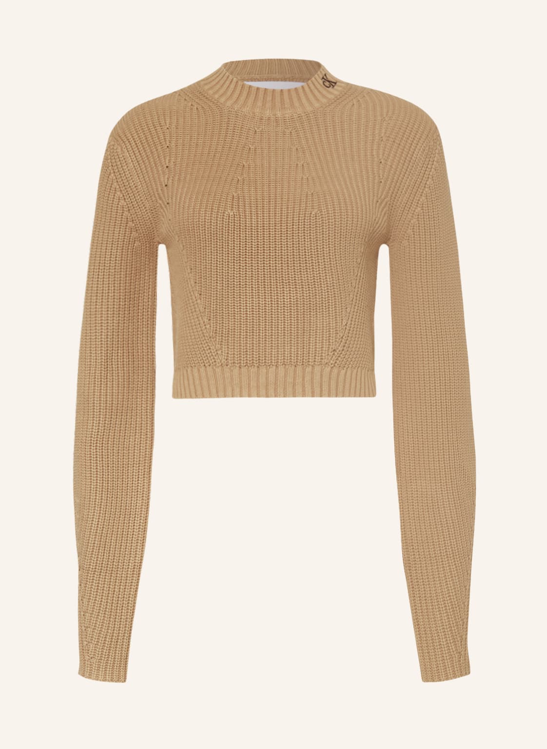 Image of Calvin Klein Jeans Cropped-Pullover braun