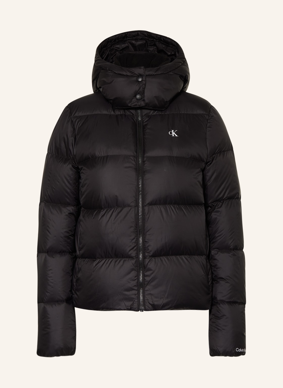 Image of Calvin Klein Jeans Daunenjacke Mit Abnehmbarer Kapuze schwarz