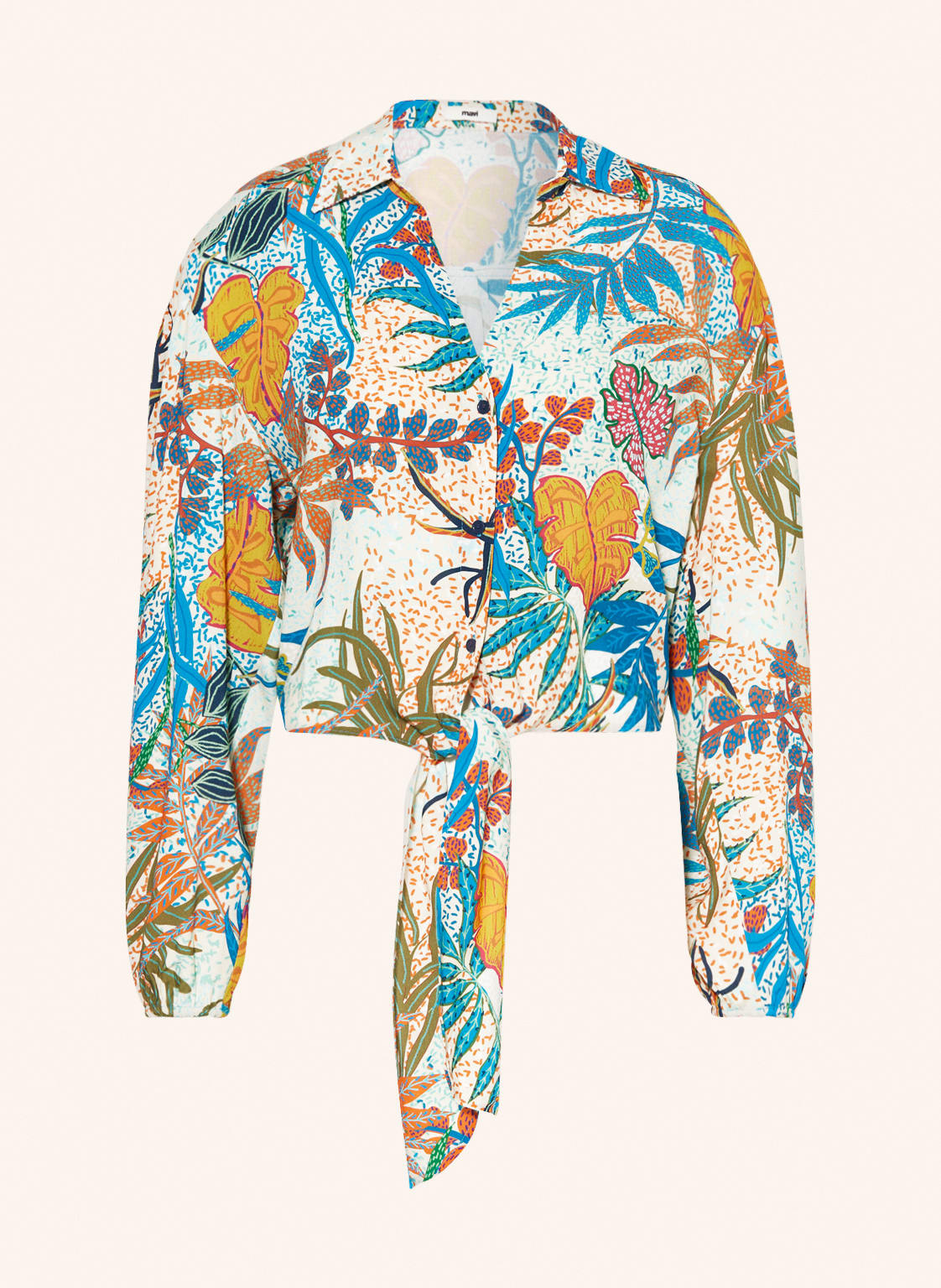 Image of Mavi Cropped-Bluse blau