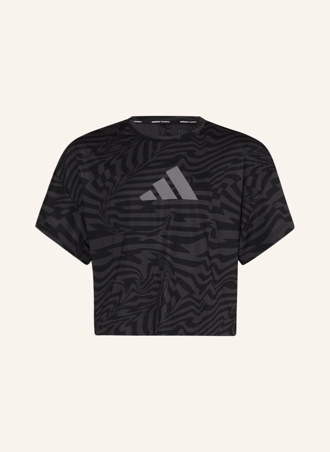 Image of Adidas Cropped-Shirt Train Icons schwarz
