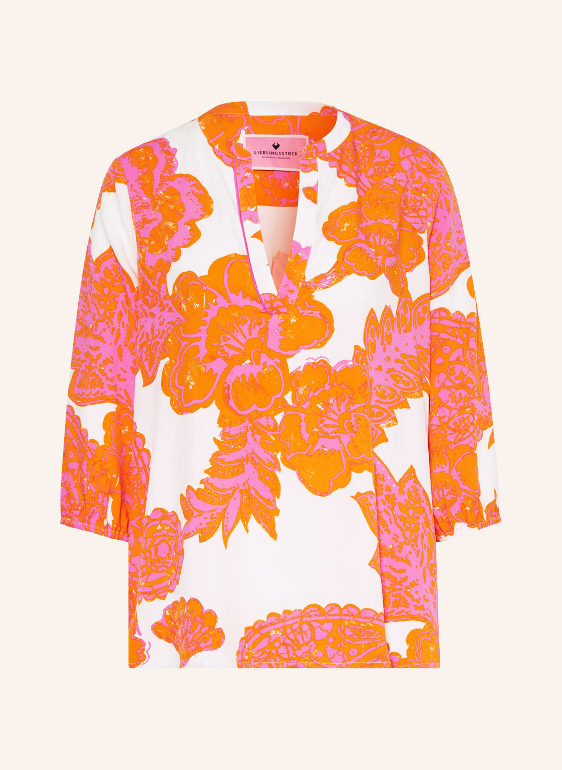 Image of Lieblingsstück Blusenshirt Mit 3/4-Arm orange