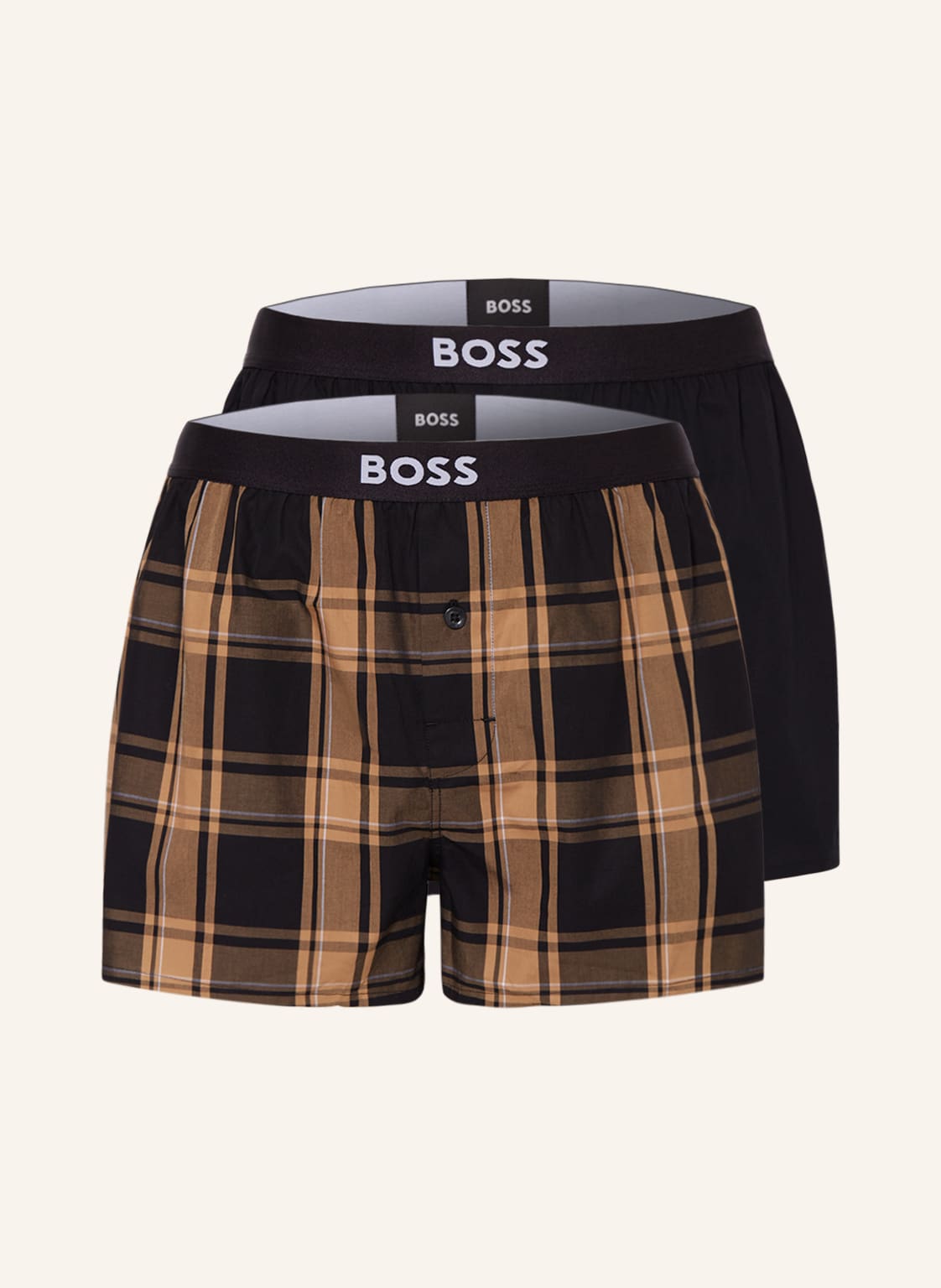 Image of Boss 2er-Pack Web-Boxershorts grau