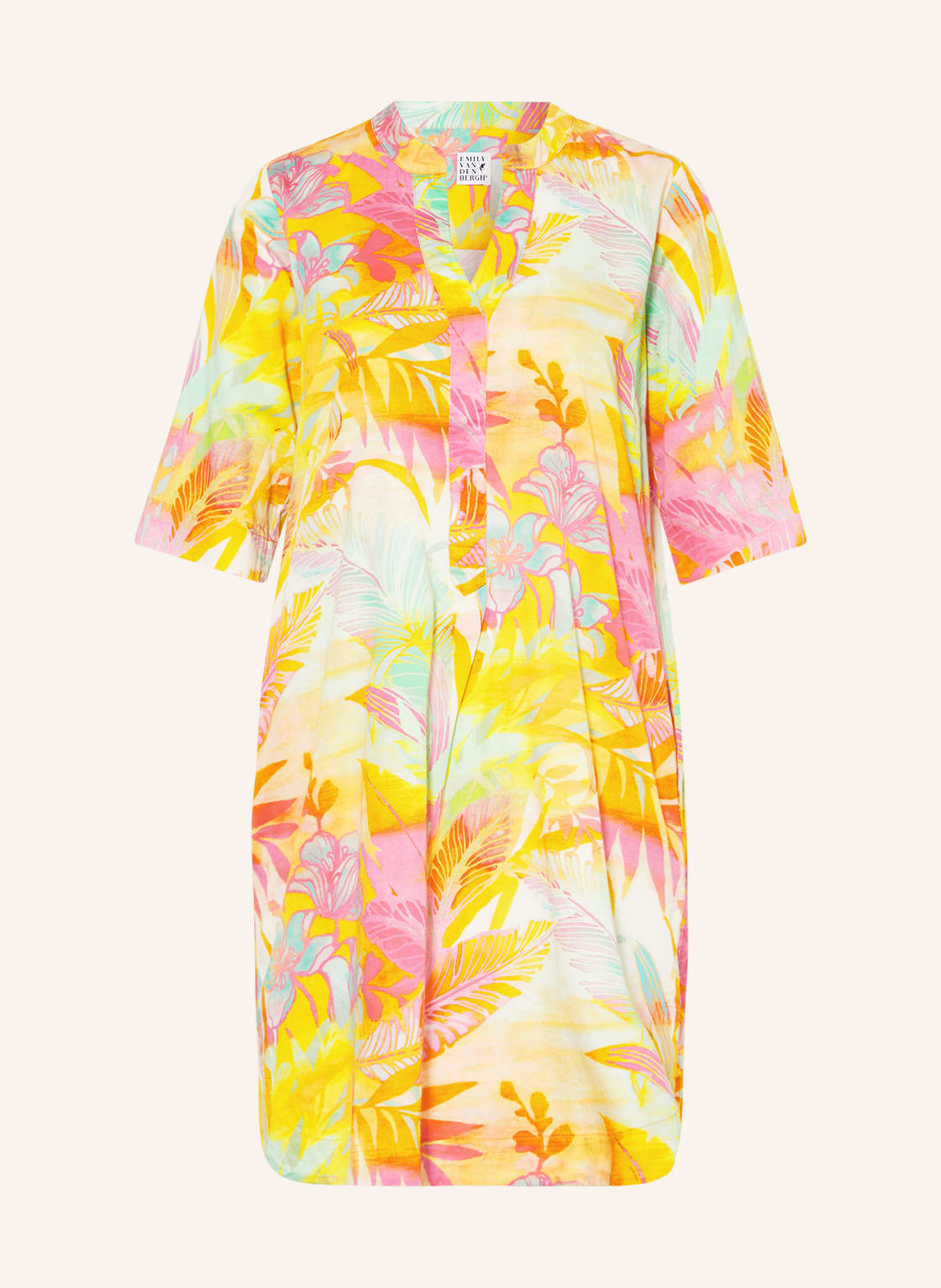 Image of Emily Van Den Bergh Kleid Mit 3/4-Arm gelb