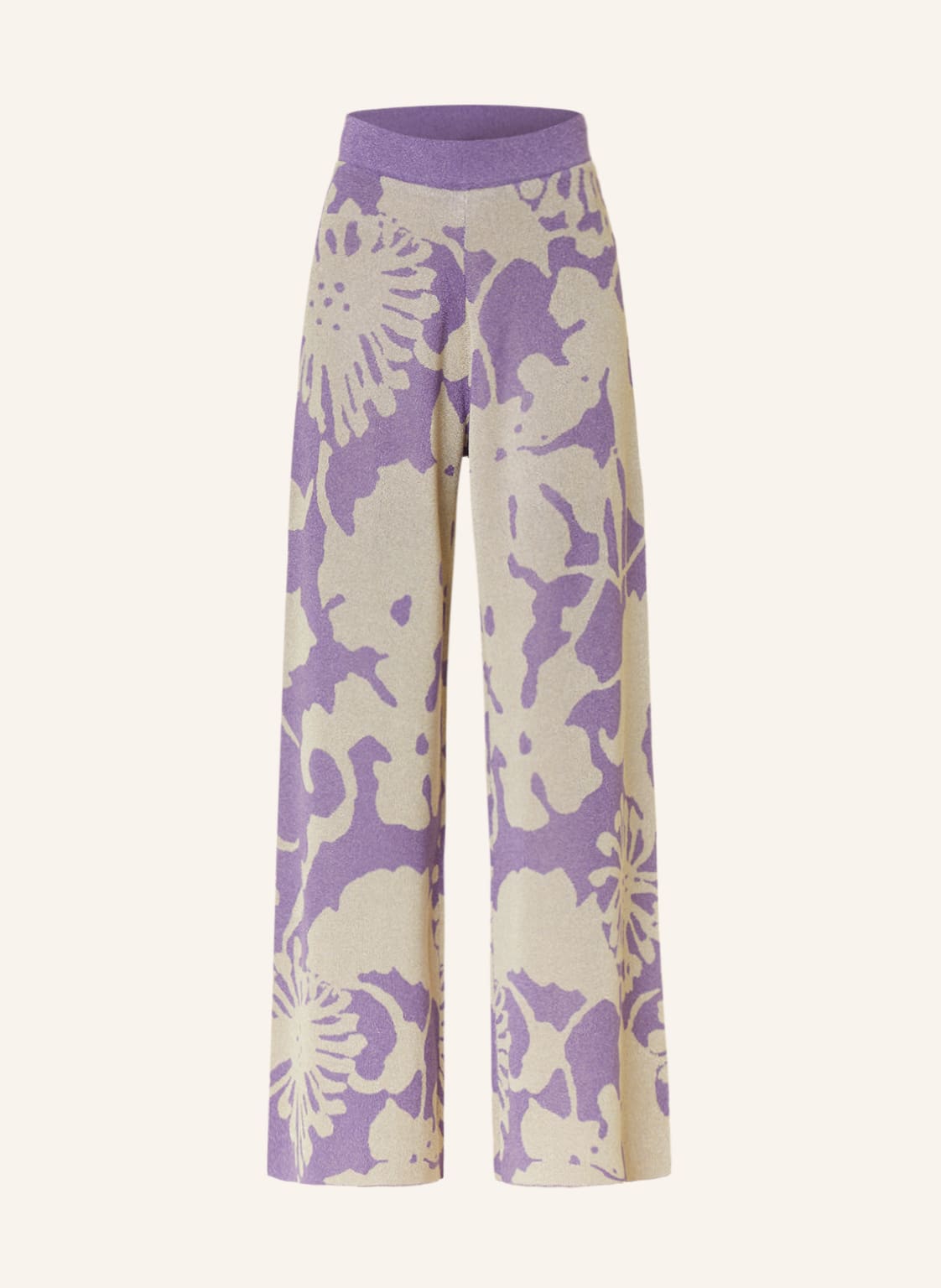 Image of Essentiel Antwerp Strickhose Dispatch Mit Glitzergarn violett