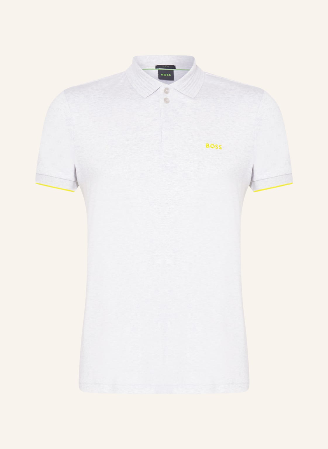 Image of Boss Jersey-Poloshirt Paule Slim Fit grau